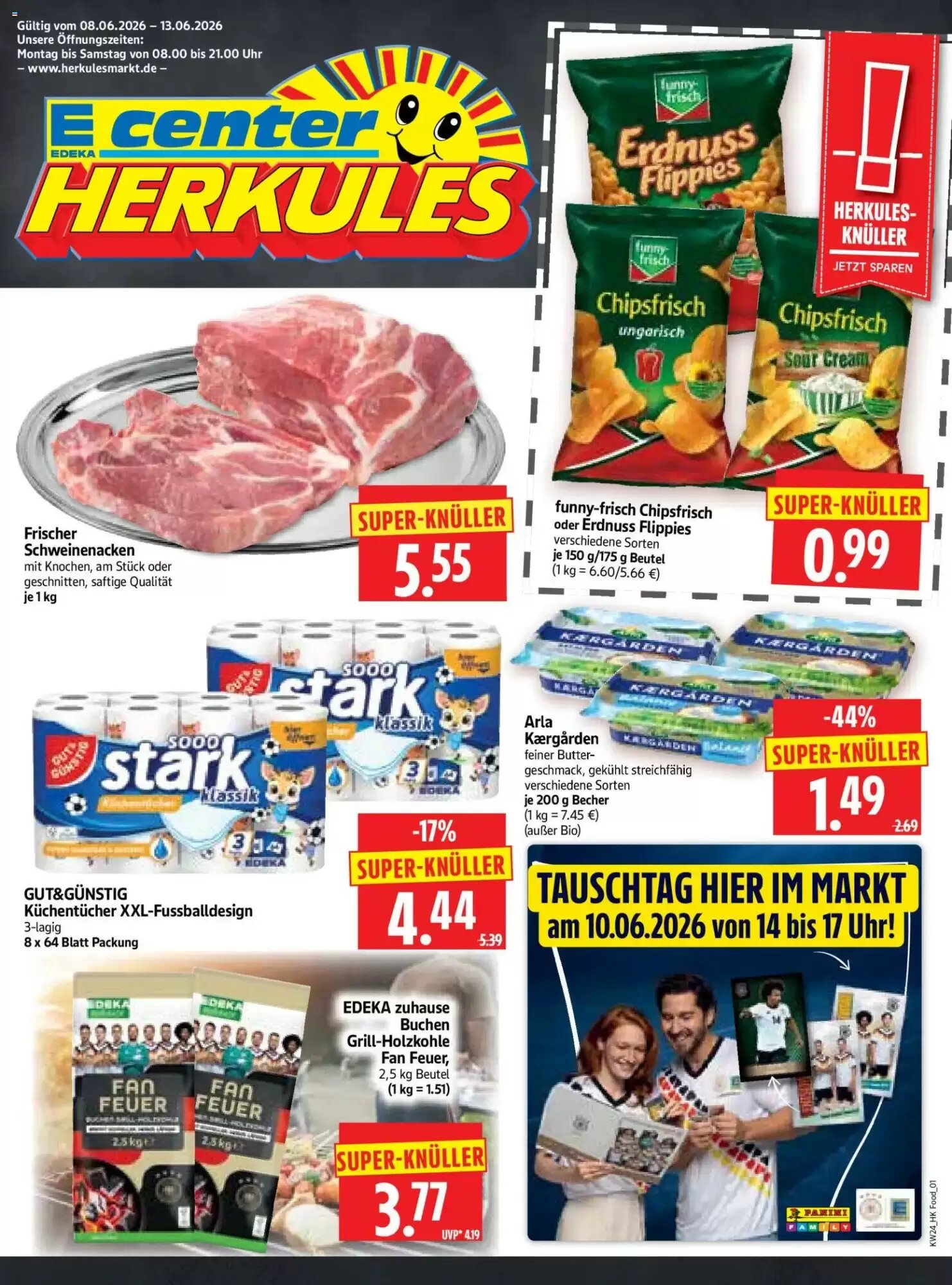 Edeka Herkules Prospekt (ab 08.06.2026) zum Blättern - Seite 1