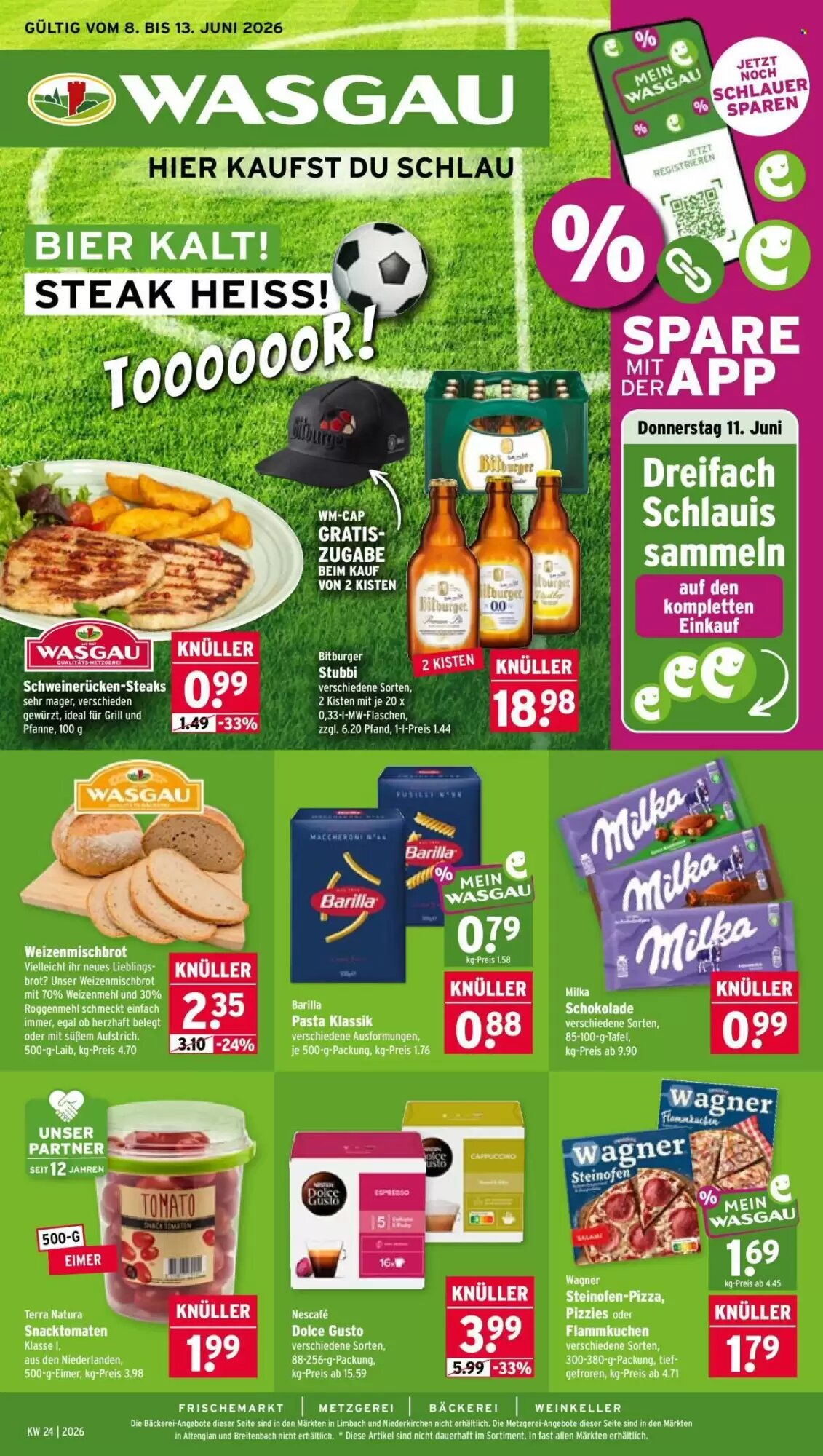 Wasgau Prospekt (ab 08.06.2026) zum Blättern - Seite 1