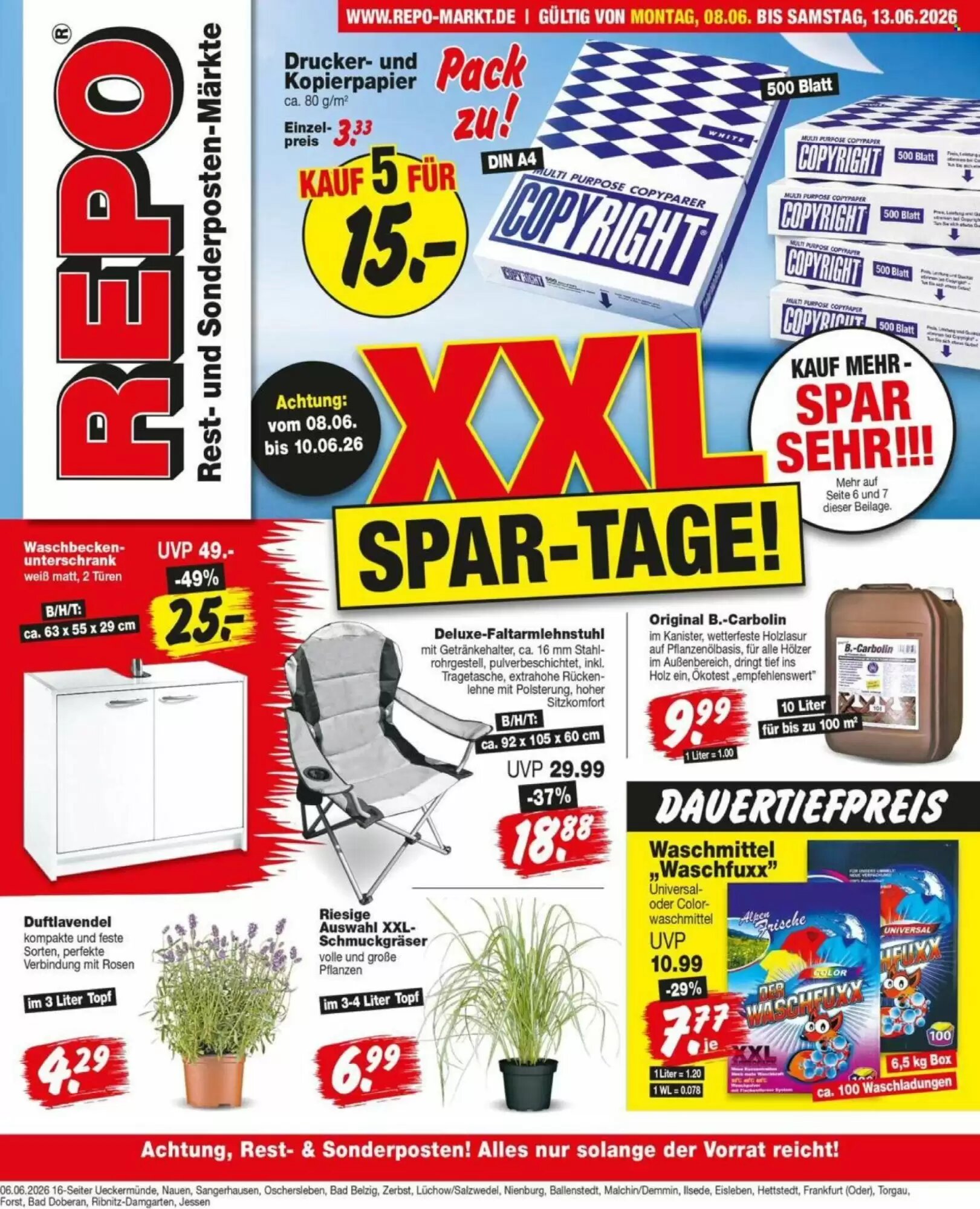 Repo Markt Prospekt (ab 08.06.2026) zum Blättern - Seite 1