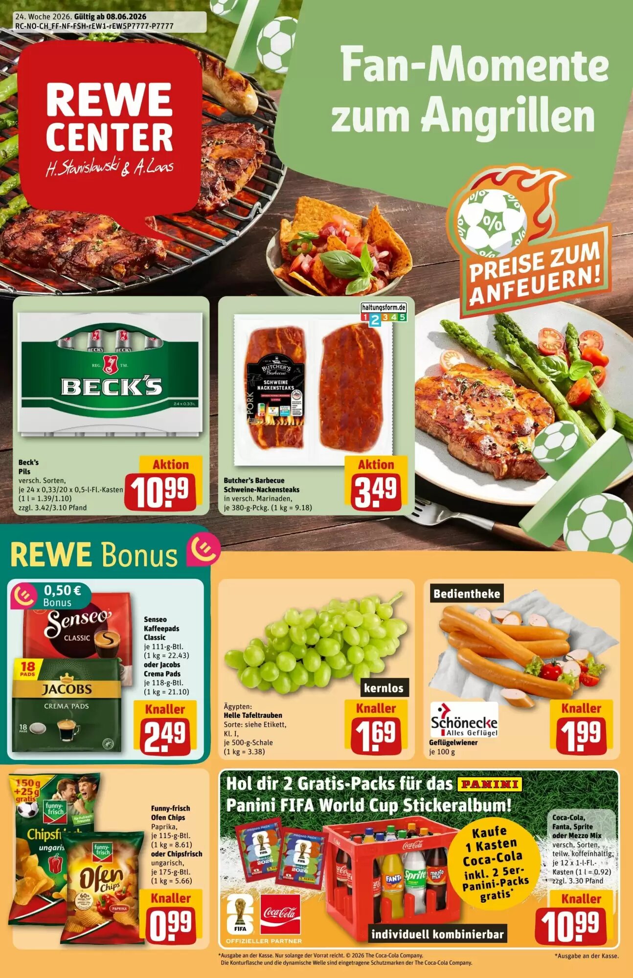 REWE Center Prospekt (ab 08.06.2026) zum Blättern - Seite 1