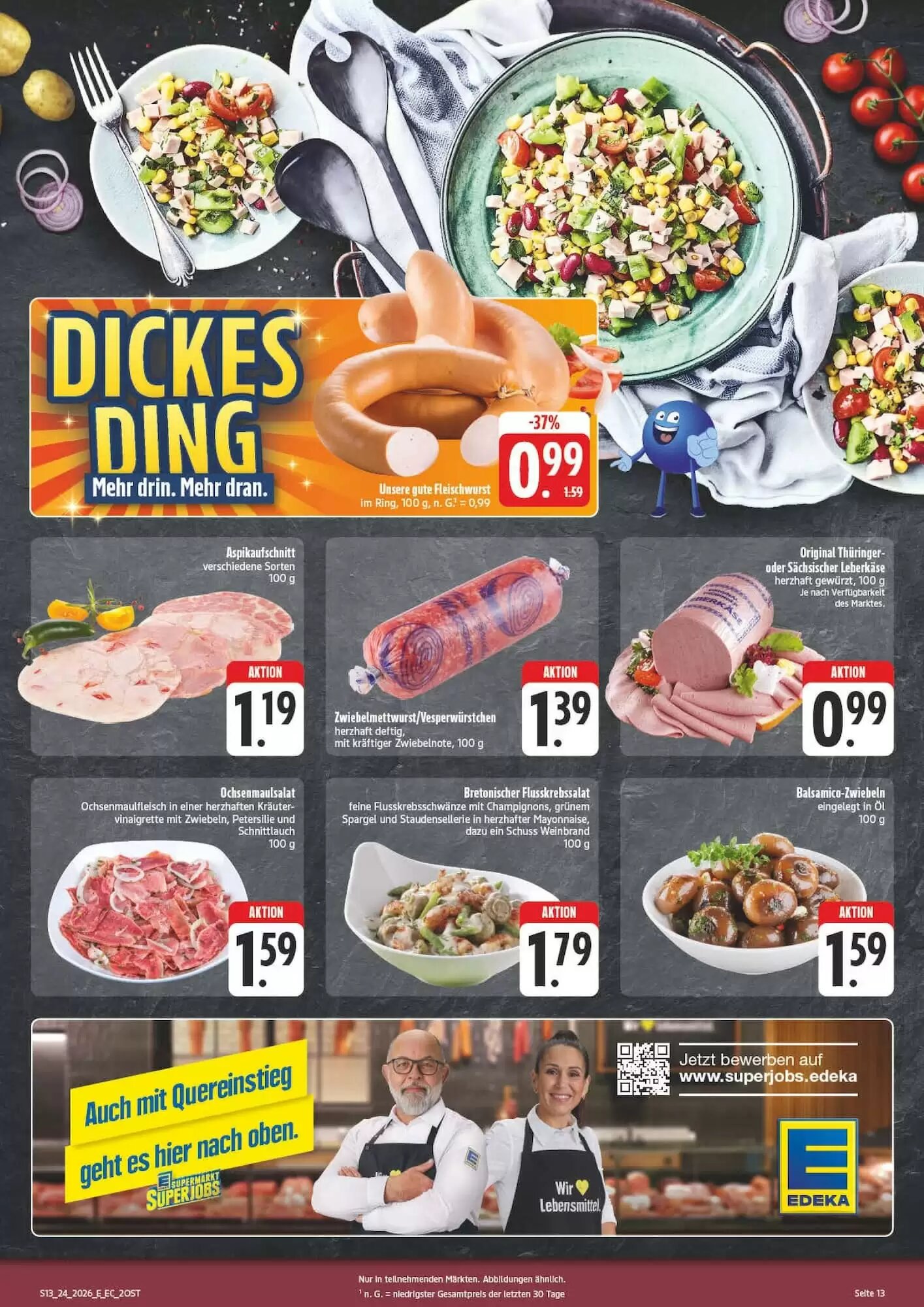 Edeka Aktiv Markt Prospekt (ab 08.06.2026) zum Blättern - Seite 13