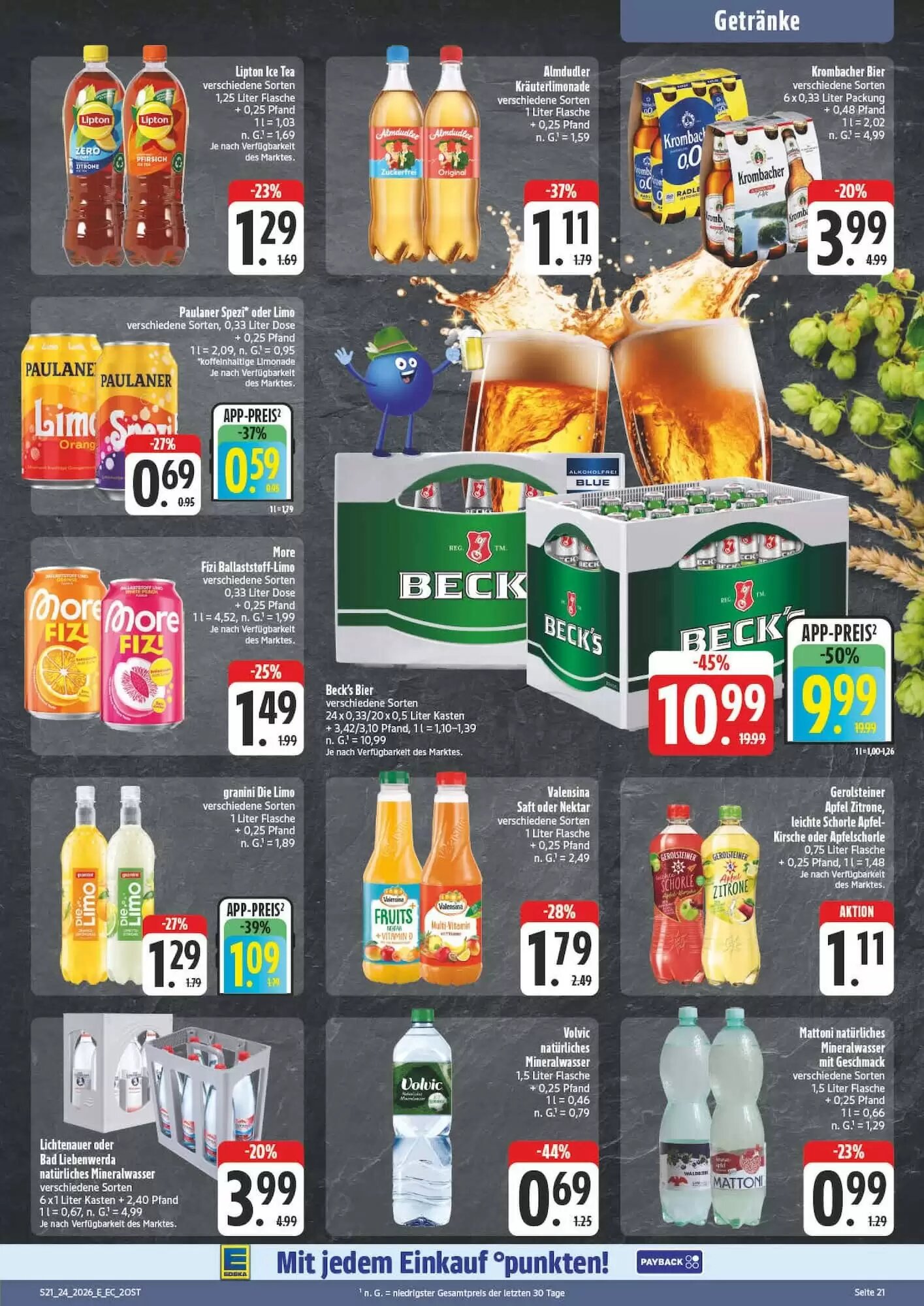 Edeka Aktiv Markt Prospekt (ab 08.06.2026) zum Blättern - Seite 21