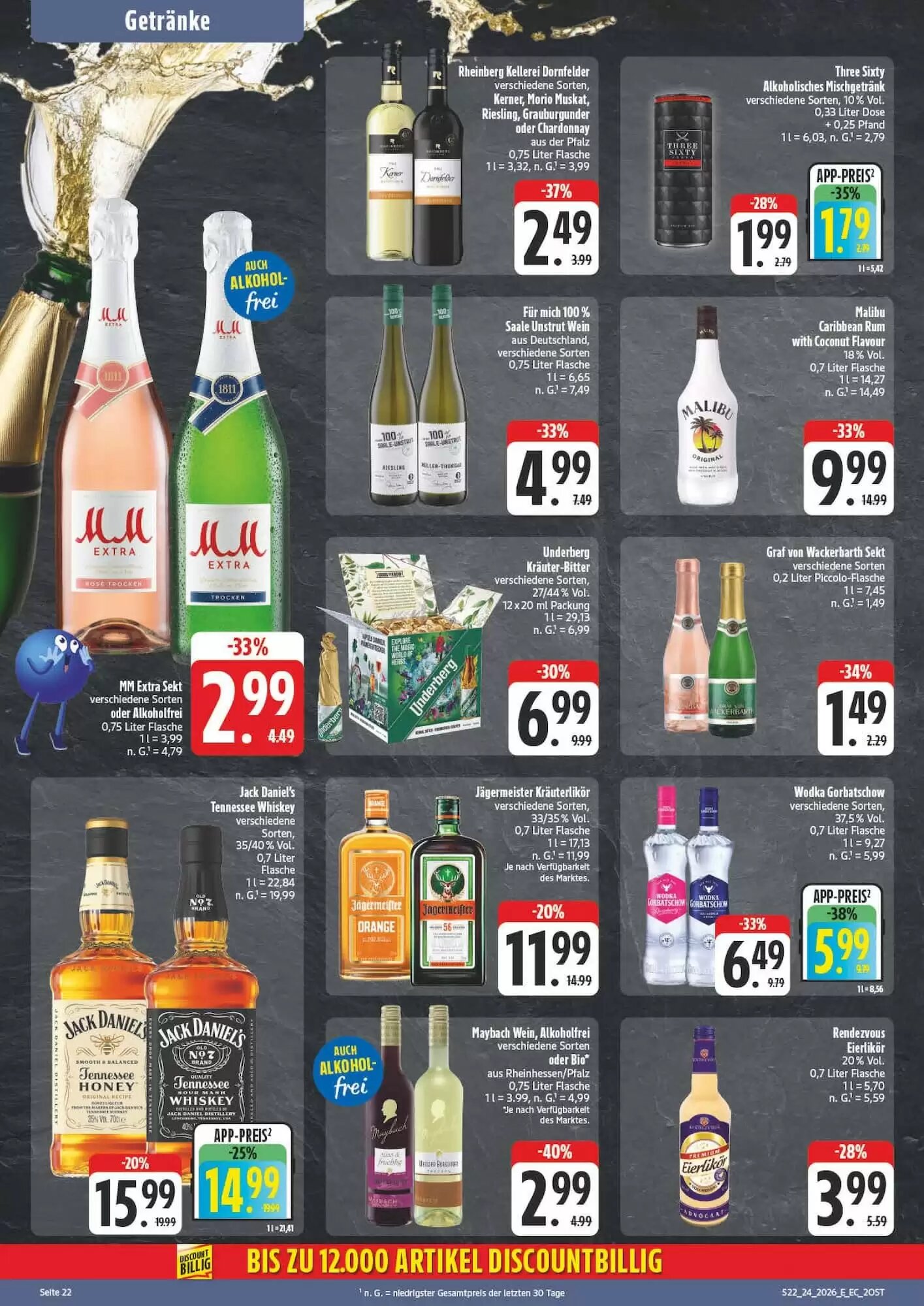 Edeka Aktiv Markt Prospekt (ab 08.06.2026) zum Blättern - Seite 22
