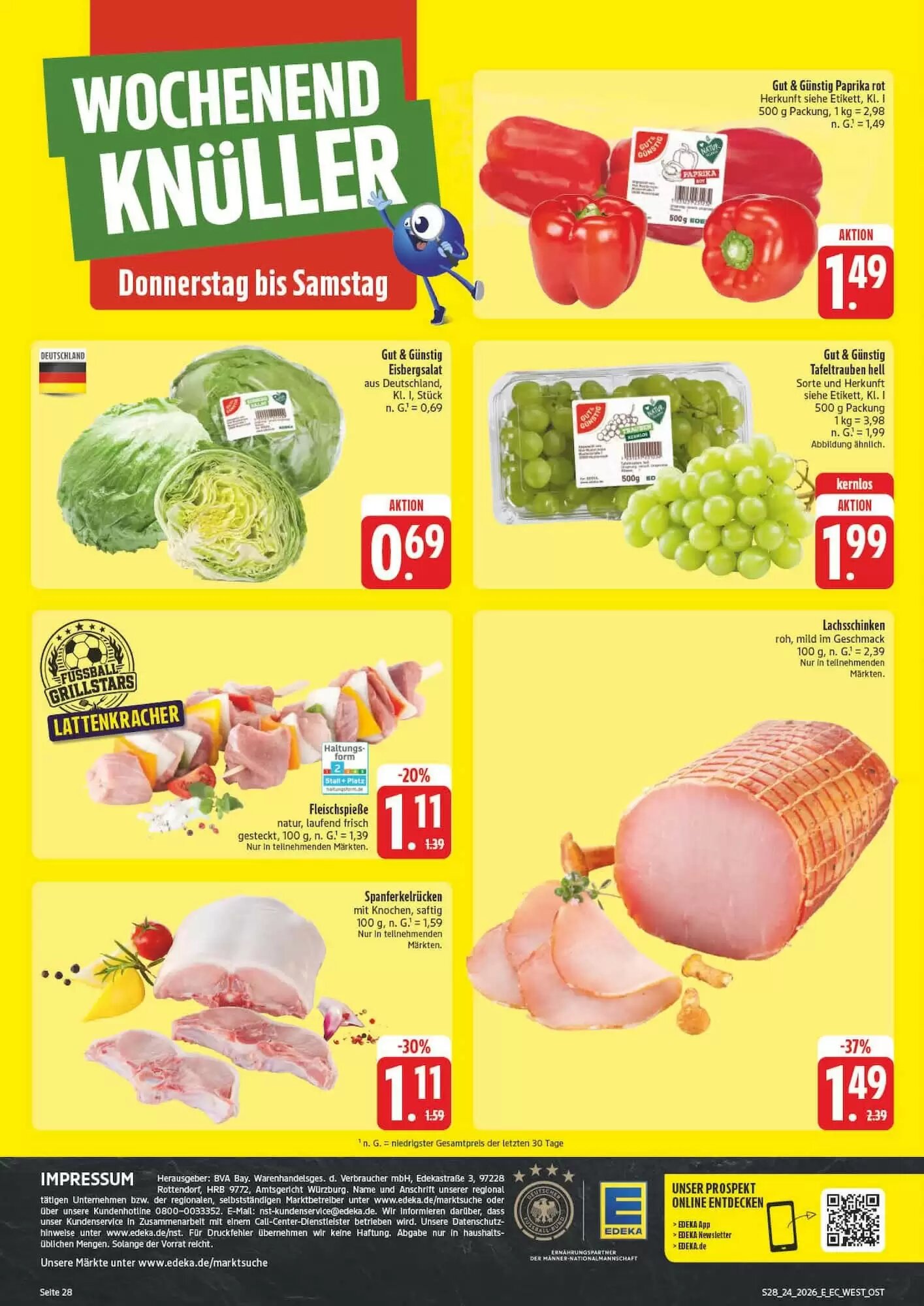 Edeka Aktiv Markt Prospekt (ab 08.06.2026) zum Blättern - Seite 28