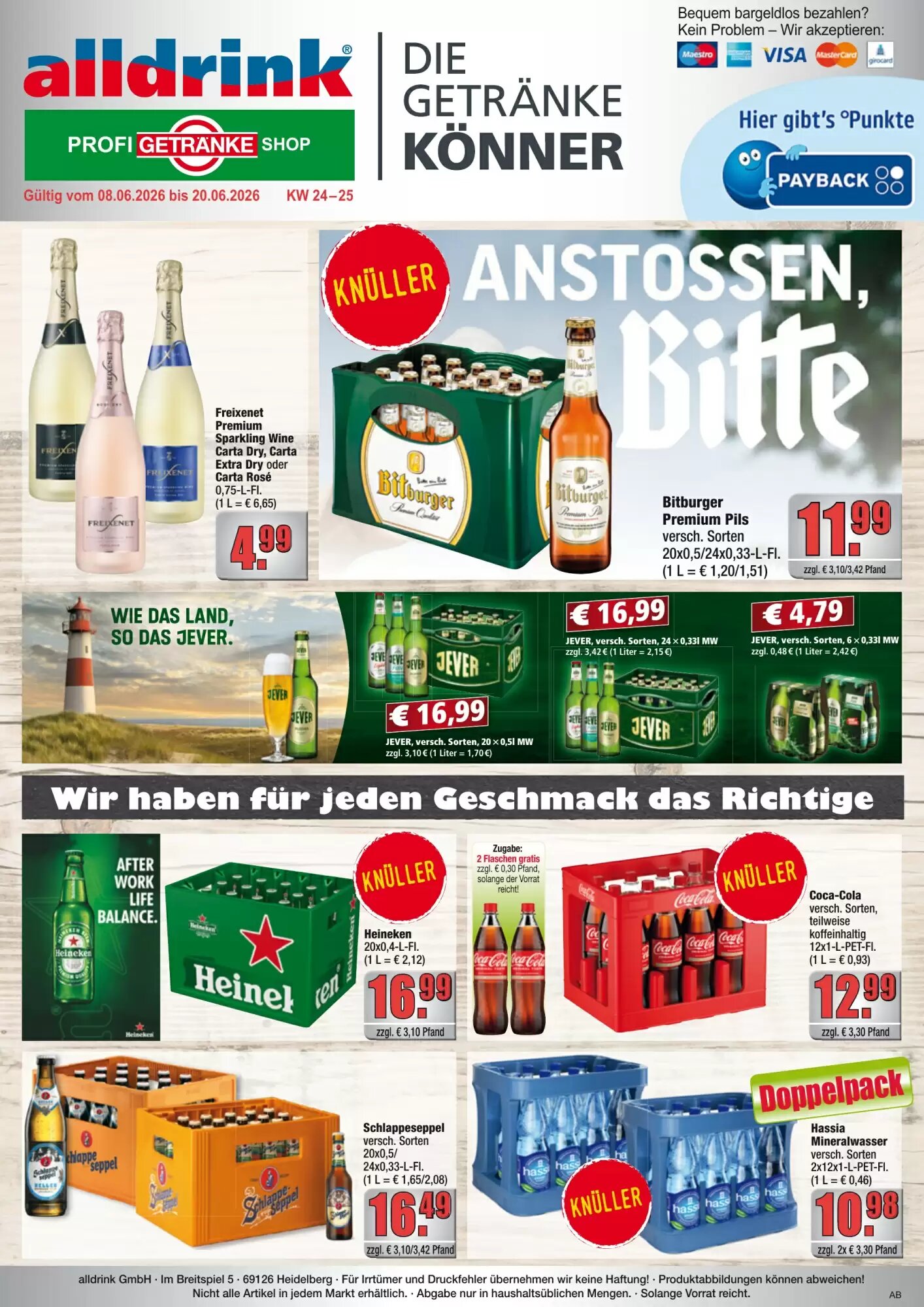 alldrink Prospekt (ab 08.06.2026) zum Blättern - Seite 1