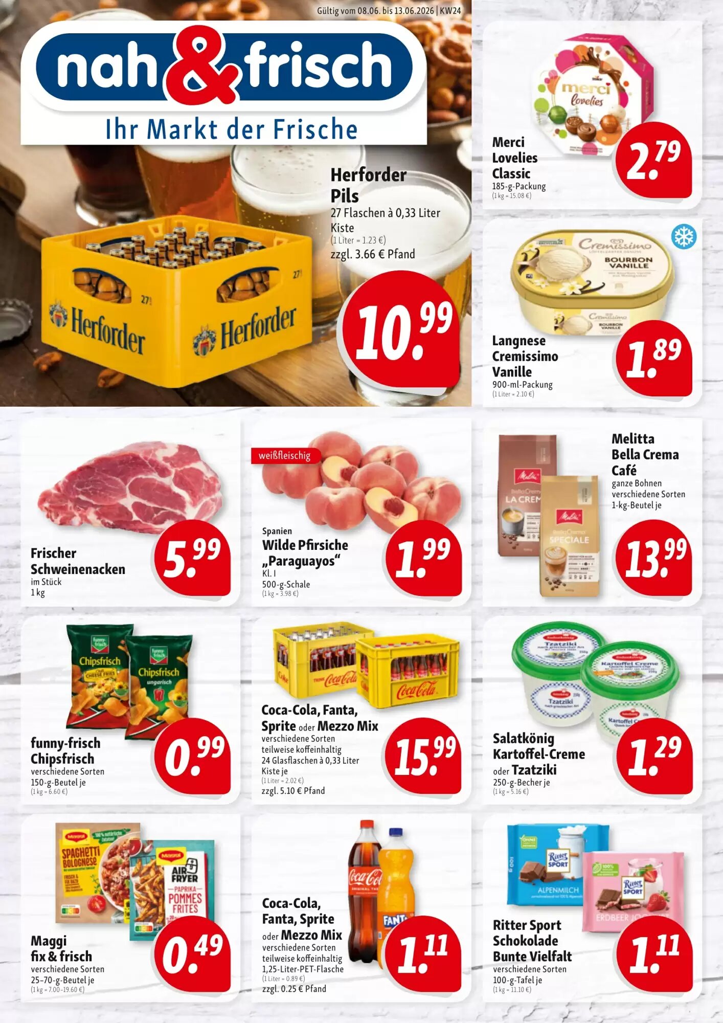 Nah & Frisch Prospekt (ab 08.06.2026) zum Blättern - Seite 1