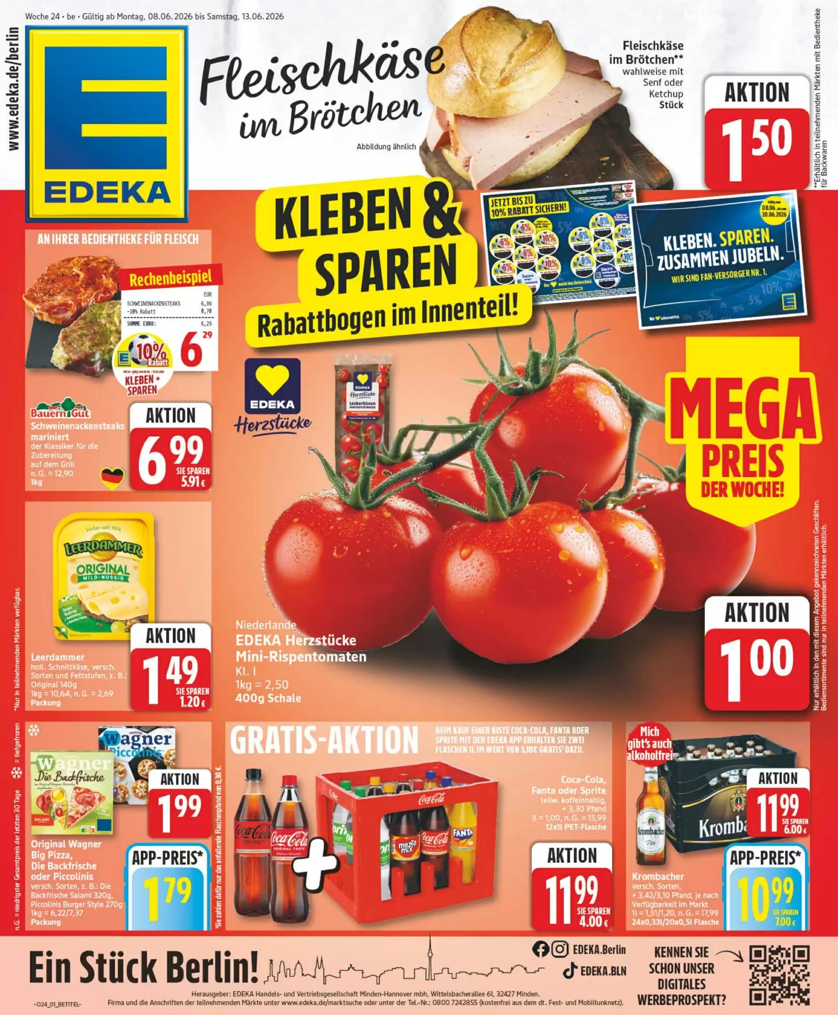 Edeka24 Prospekt (ab 08.06.2026) zum Blättern - Seite 1