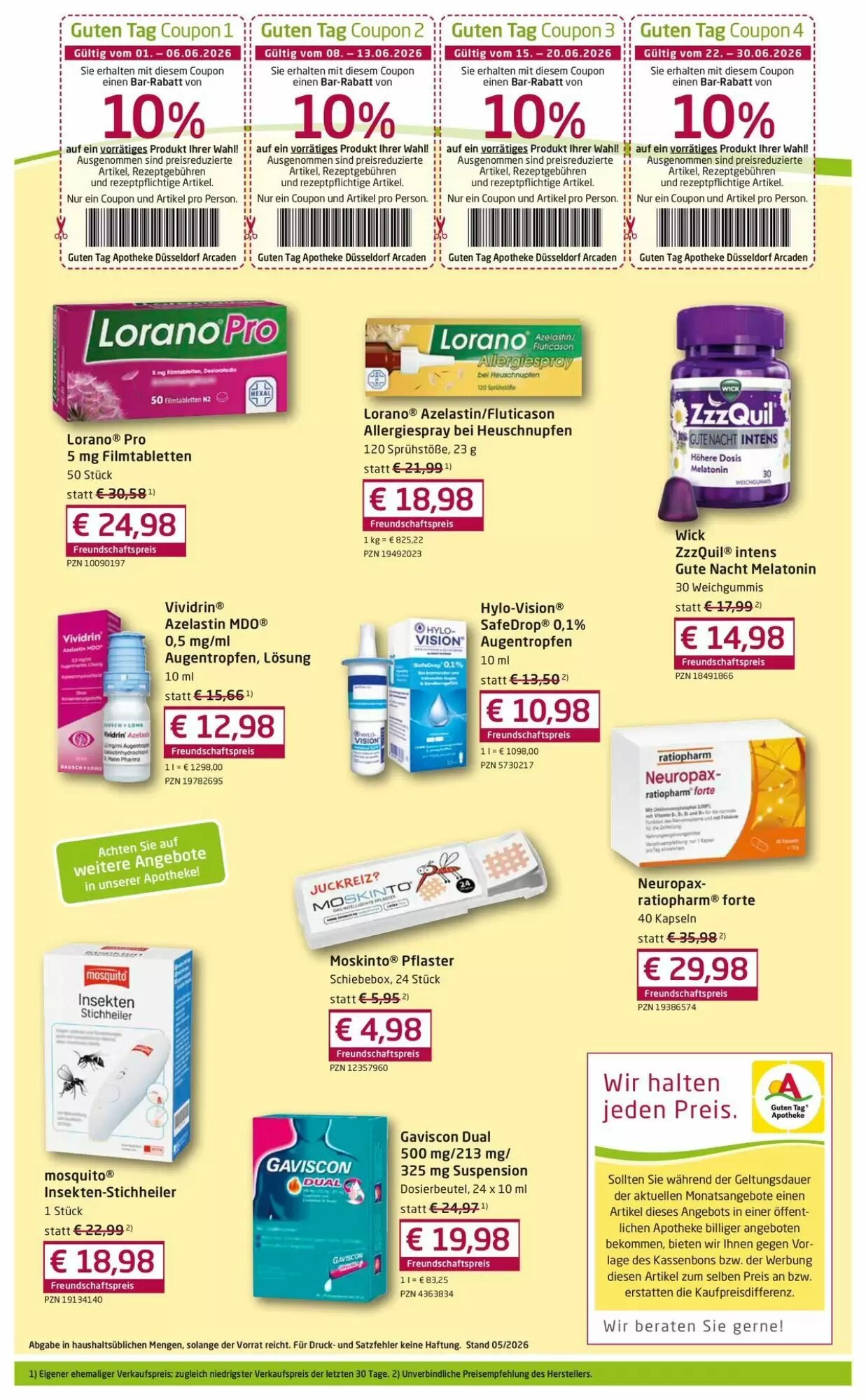Guten Tag Apotheke Prospekt (ab 09.06.2026) zum Blättern - Seite 4