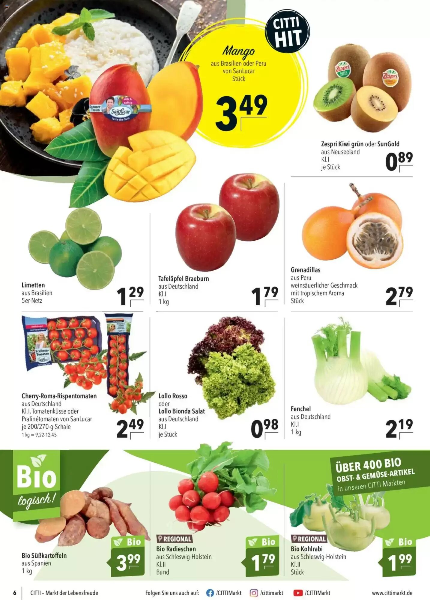 CITTI Markt Prospekt (ab 10.06.2026) zum Blättern - Seite 6
