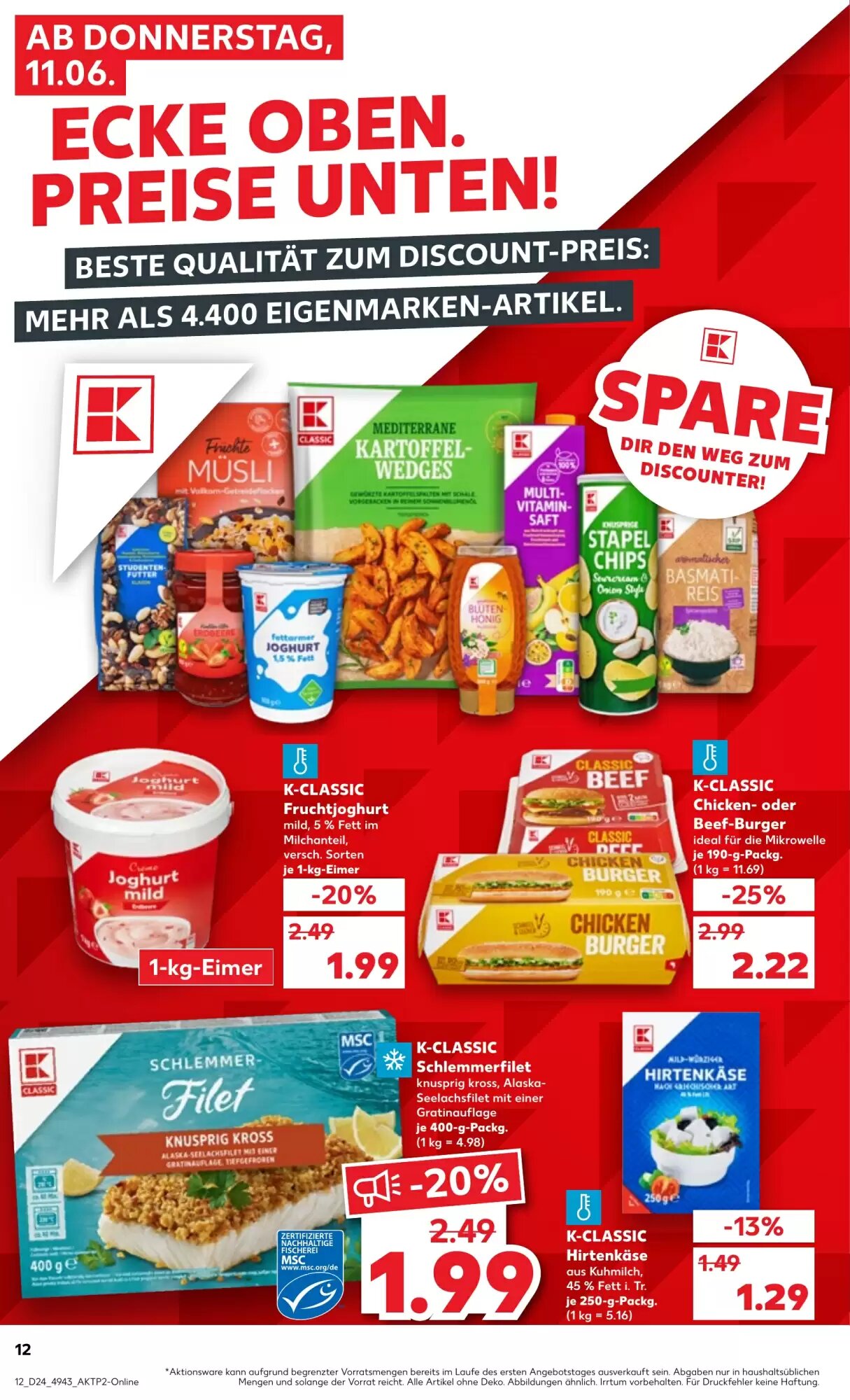 Kaufland Prospekt (ab 11.06.2026) zum Blättern - Seite 12