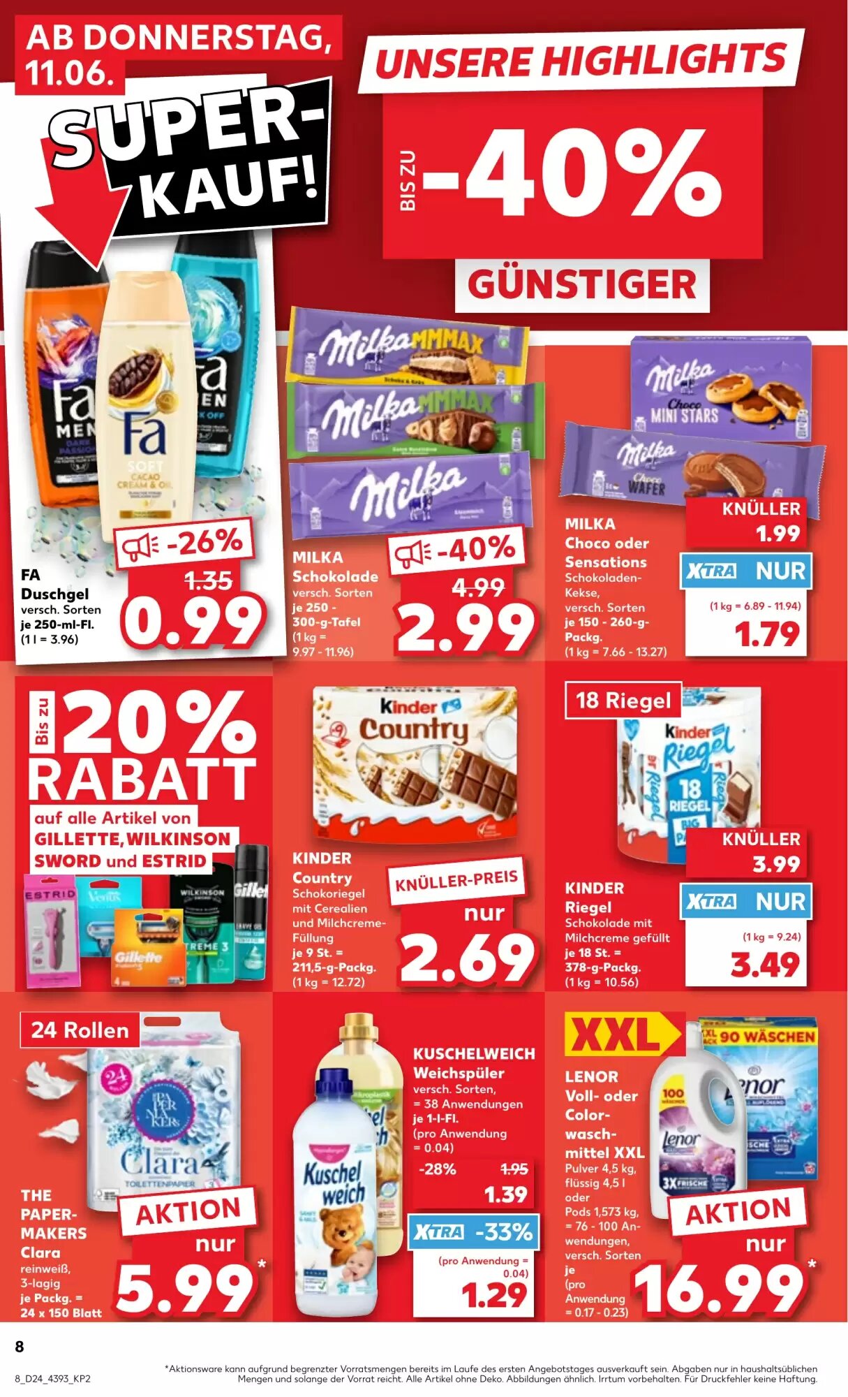 Kaufland Prospekt (ab 11.06.2026) zum Blättern - Seite 8