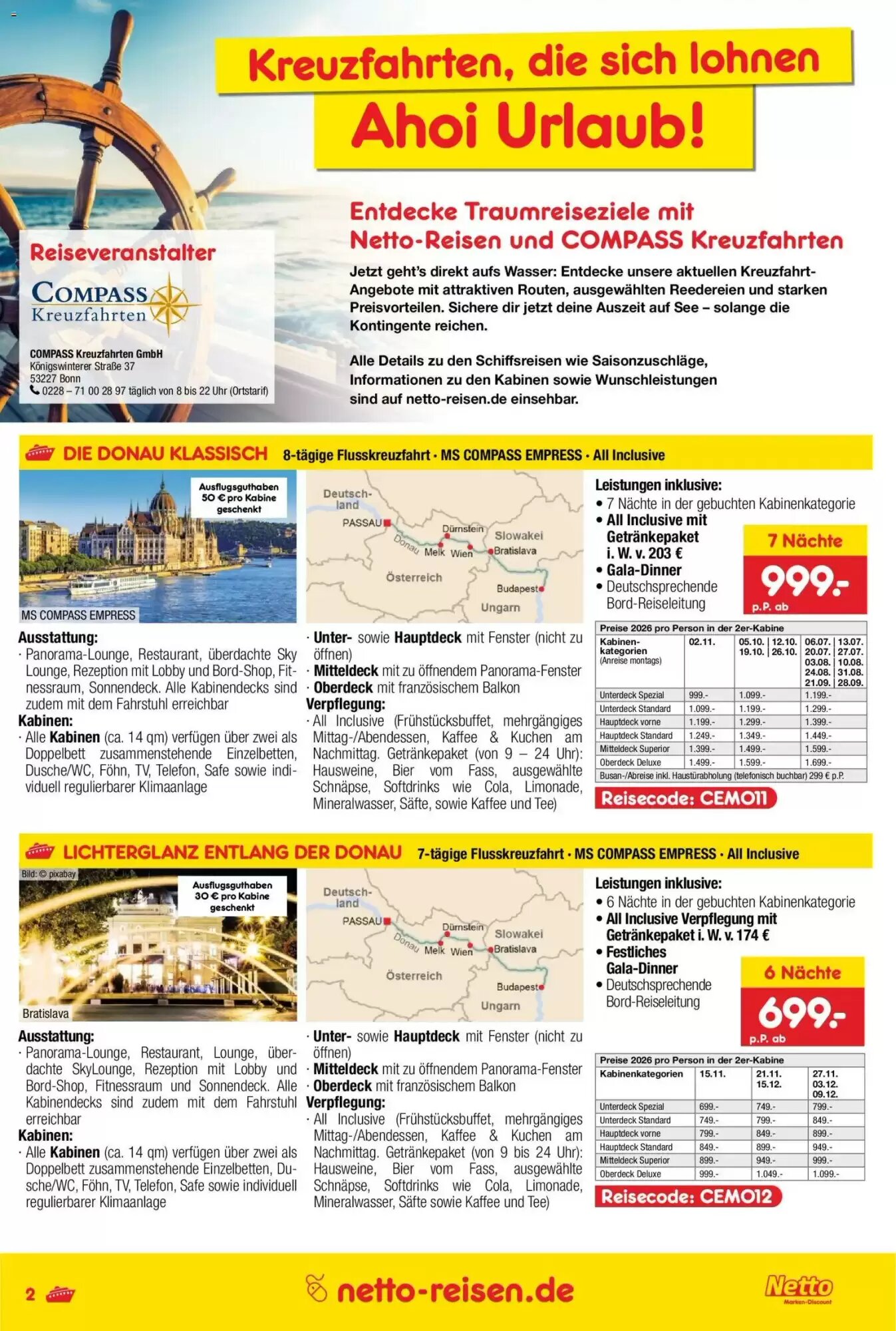 Netto Reisen Prospekt (ab 11.06.2026) zum Blättern - Seite 2