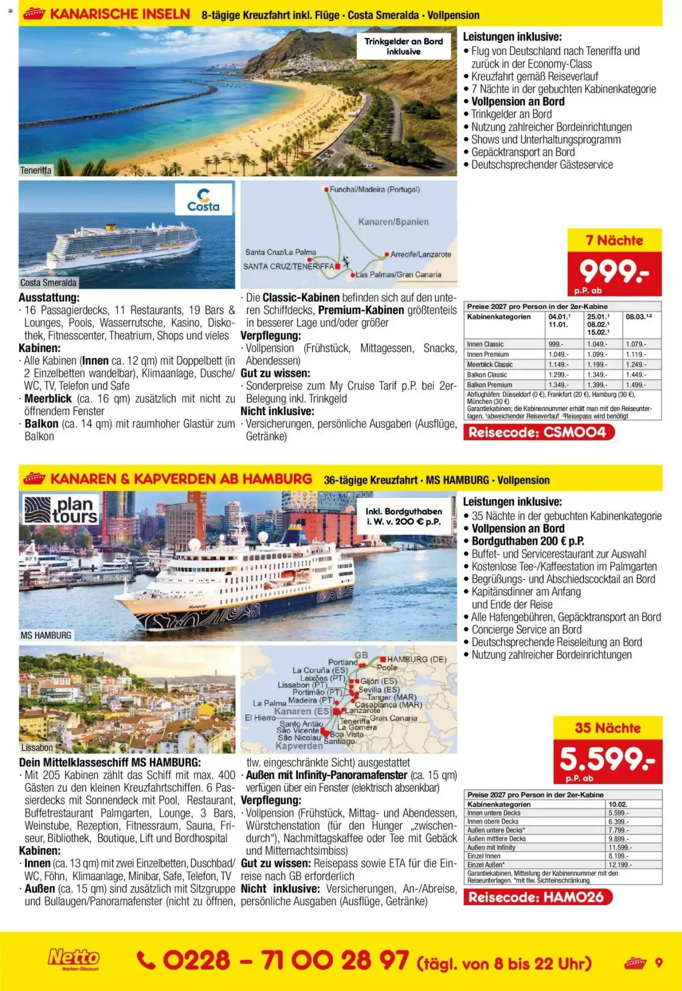 Netto Reisen Prospekt (ab 11.06.2026) zum Blättern - Seite 8