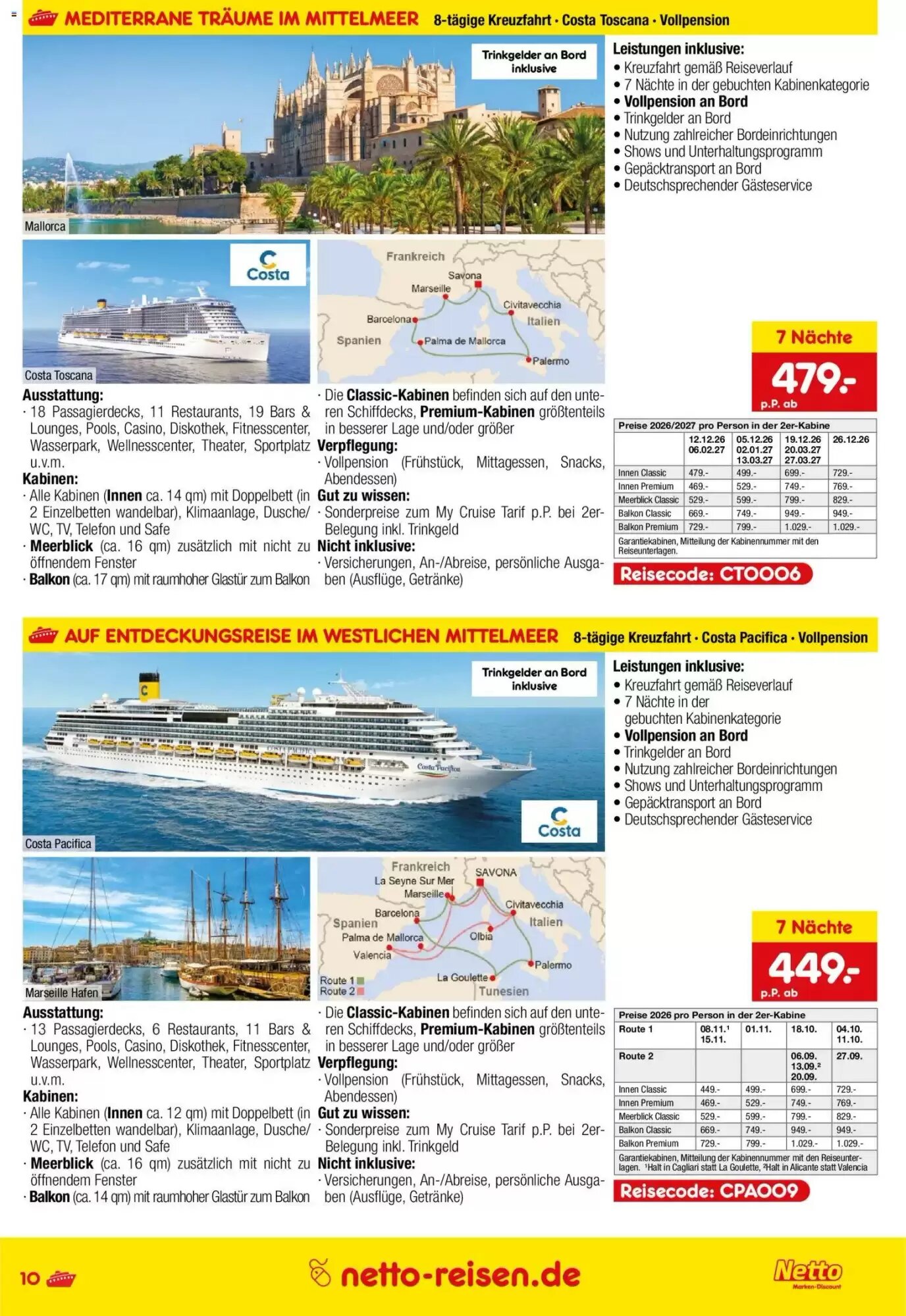 Netto Reisen Prospekt (ab 11.06.2026) zum Blättern - Seite 9