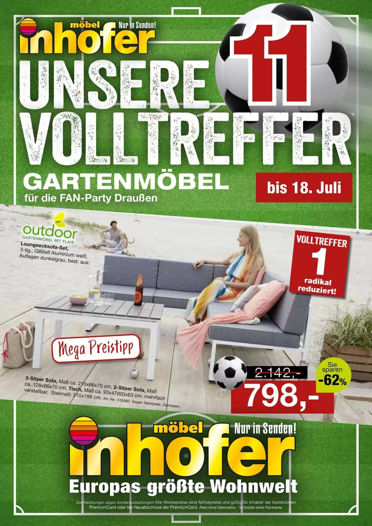 Möbel Inhofer Prospekt (ab 11.06.2026) zum Blättern - Seite 1