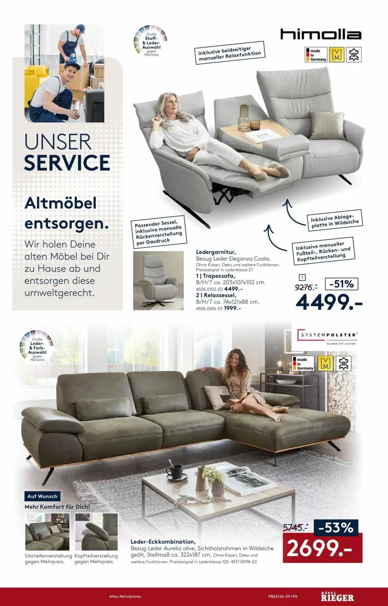 Möbel Rieger Prospekt (ab 11.06.2026) zum Blättern - Seite 9