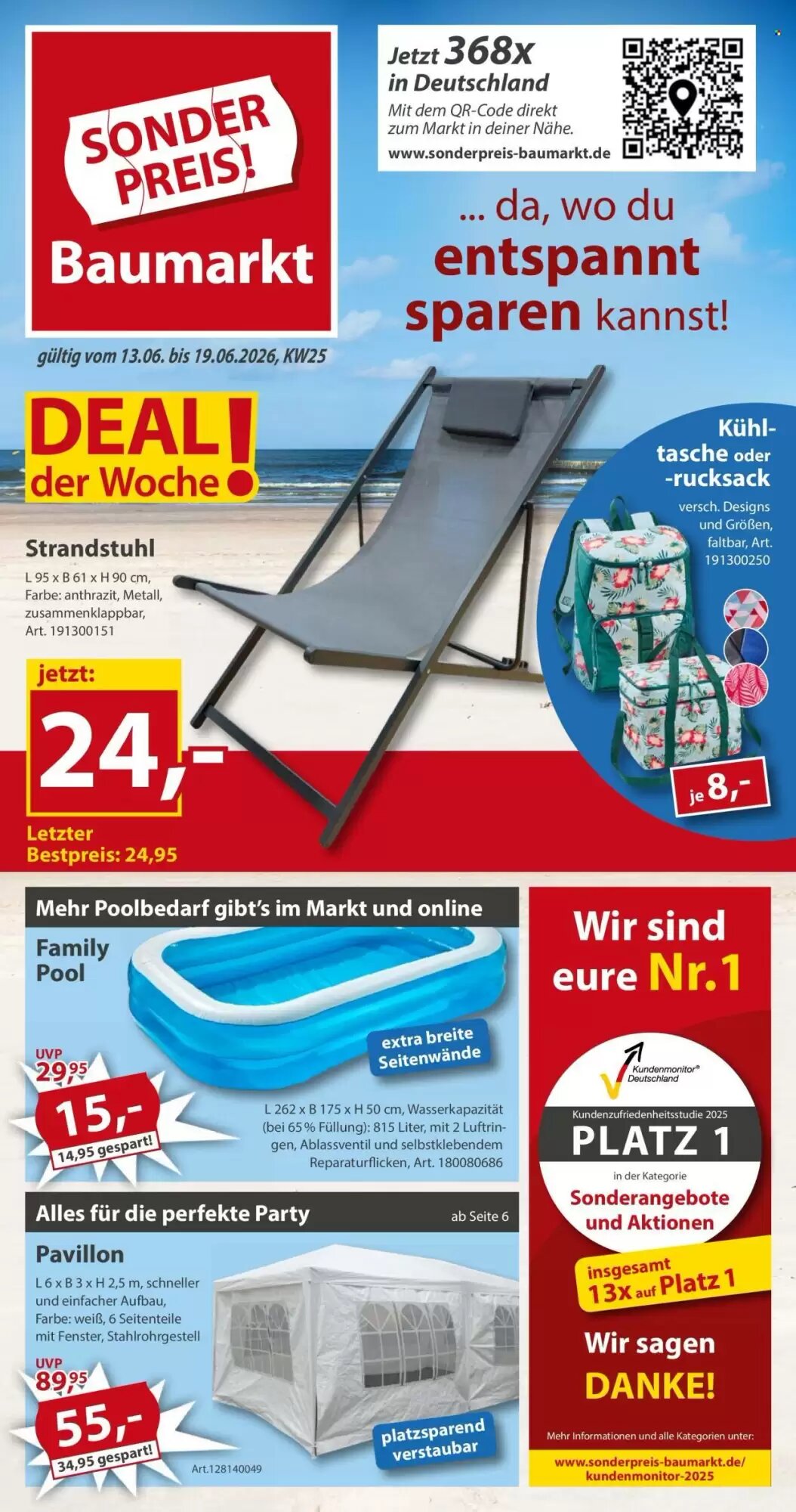 Sonderpreis Baumarkt Prospekt (ab 13.06.2026) zum Blättern - Seite 1
