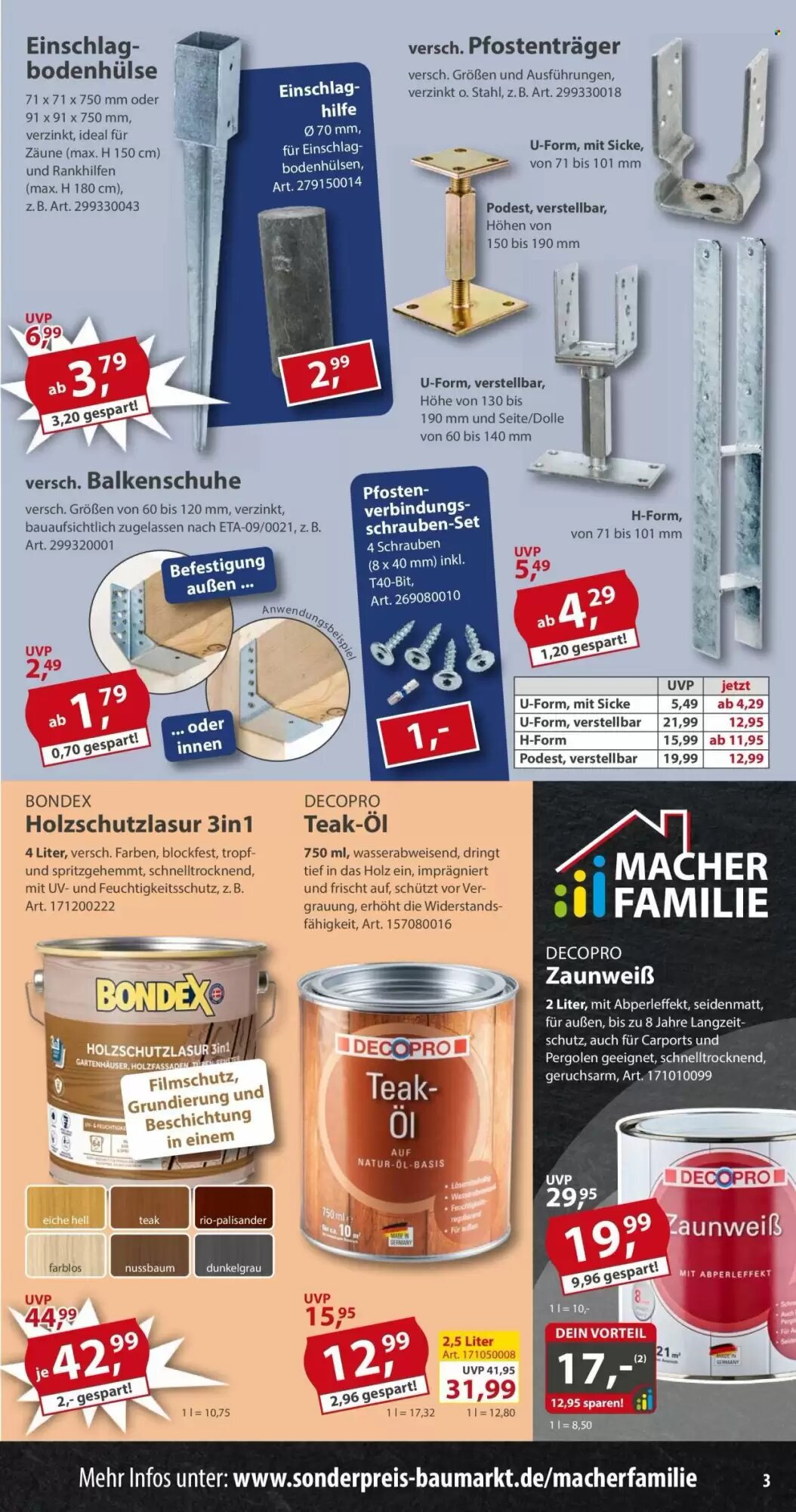 Sonderpreis Baumarkt Prospekt (ab 13.06.2026) zum Blättern - Seite 3