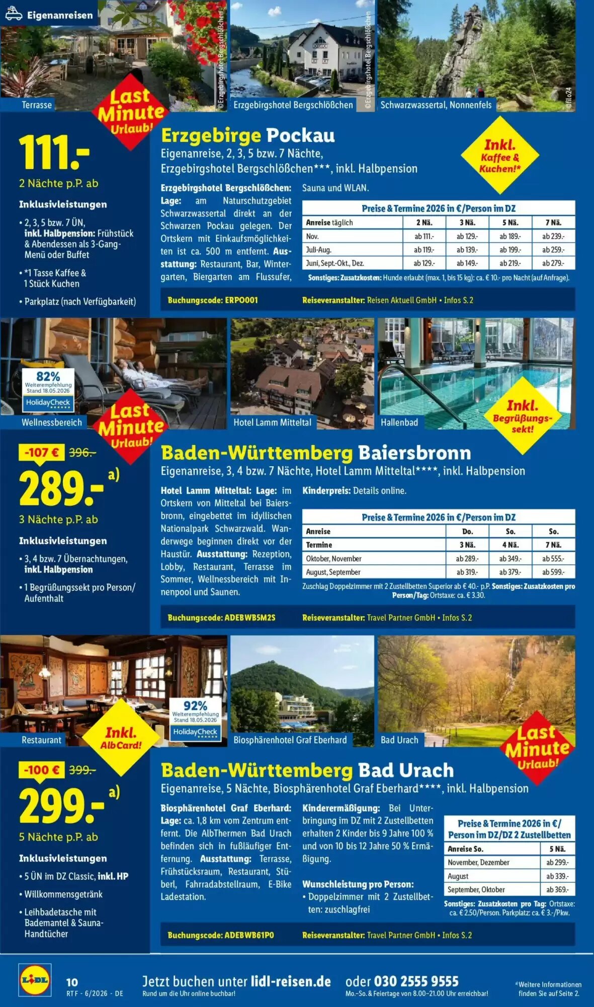 Lidl Reisen Prospekt (ab 13.06.2026) zum Blättern - Seite 10