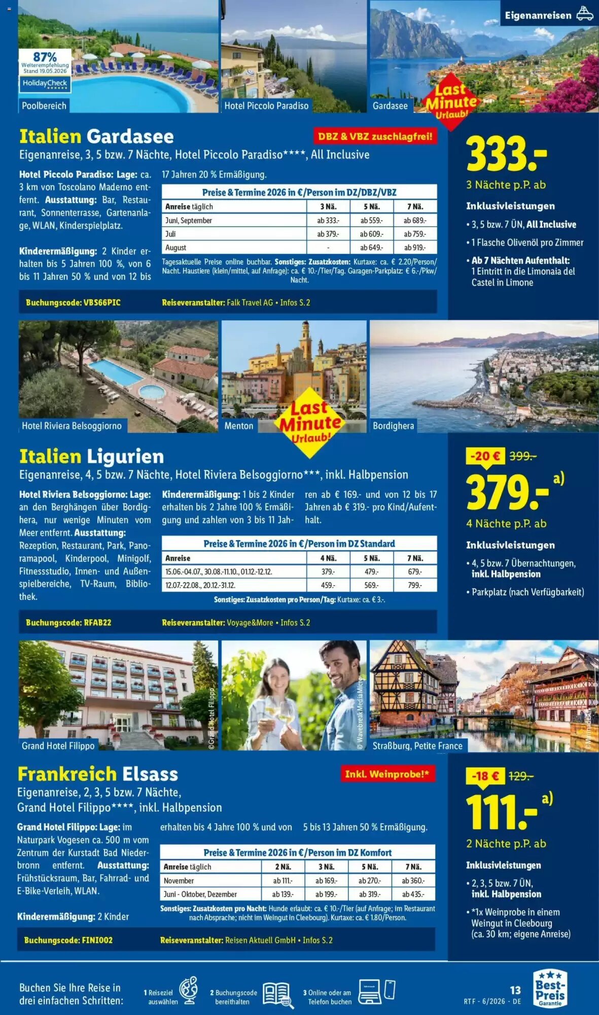 Lidl Reisen Prospekt (ab 13.06.2026) zum Blättern - Seite 13
