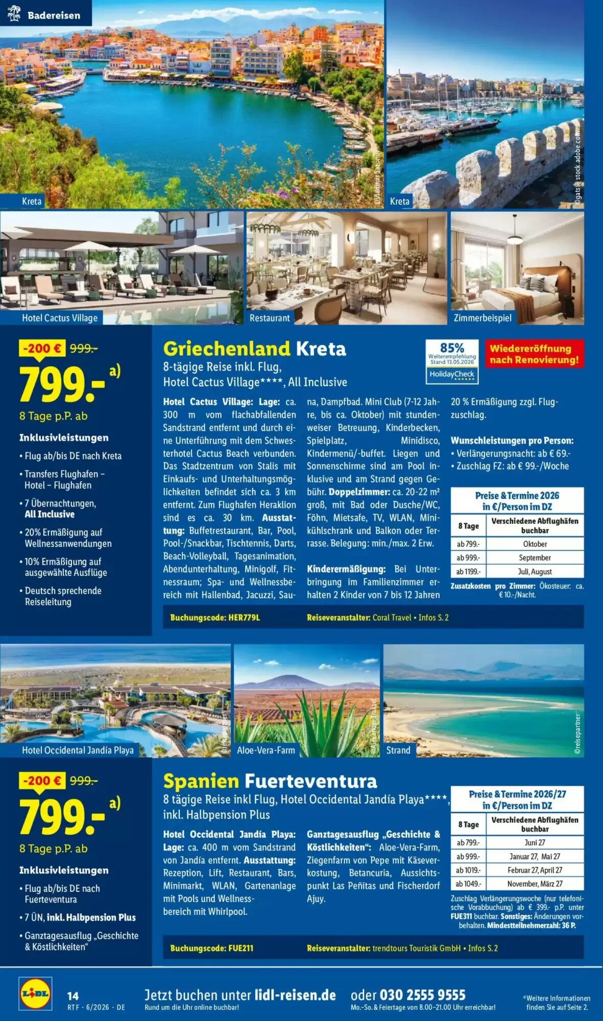 Lidl Reisen Prospekt (ab 13.06.2026) zum Blättern - Seite 14