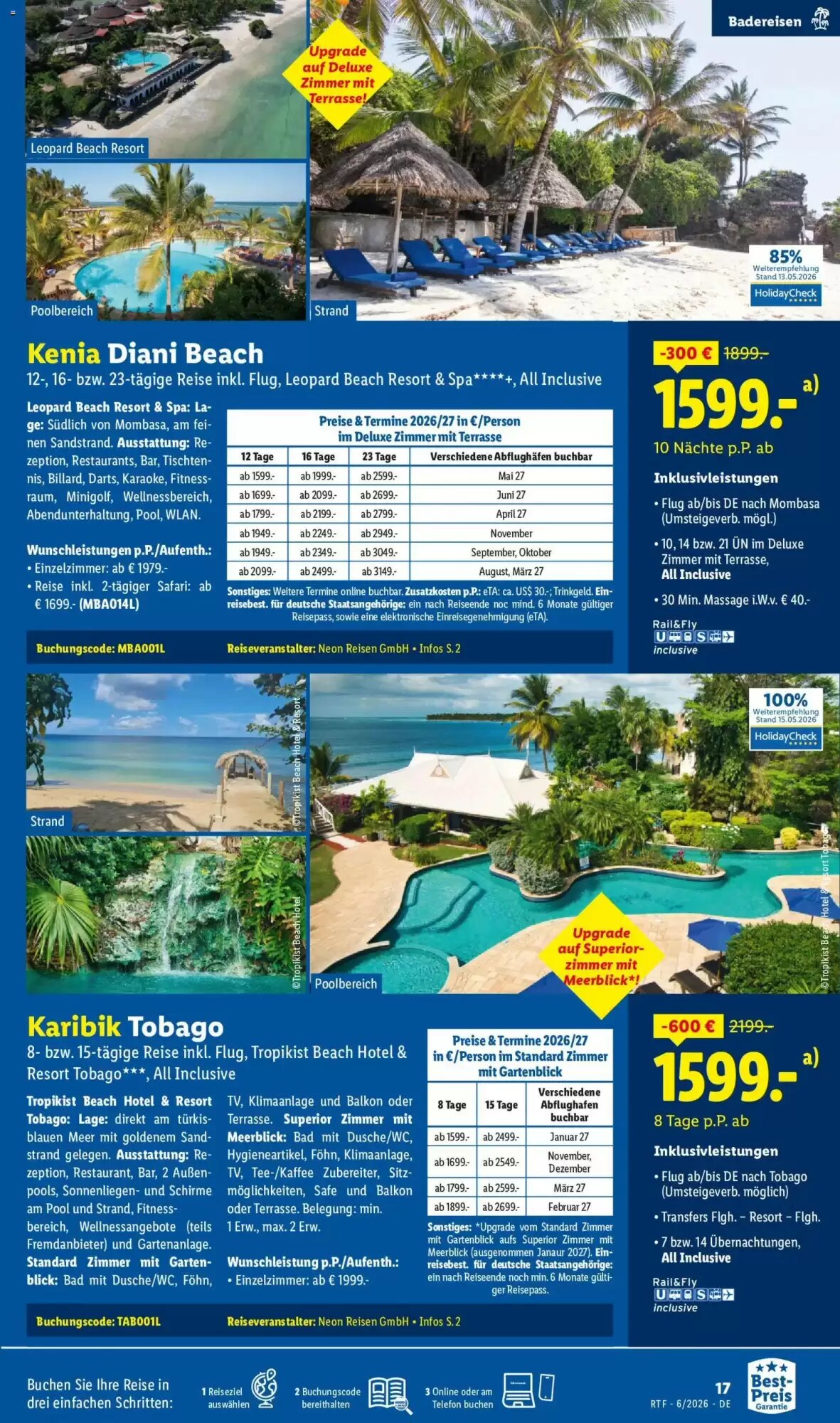 Lidl Reisen Prospekt (ab 13.06.2026) zum Blättern - Seite 17