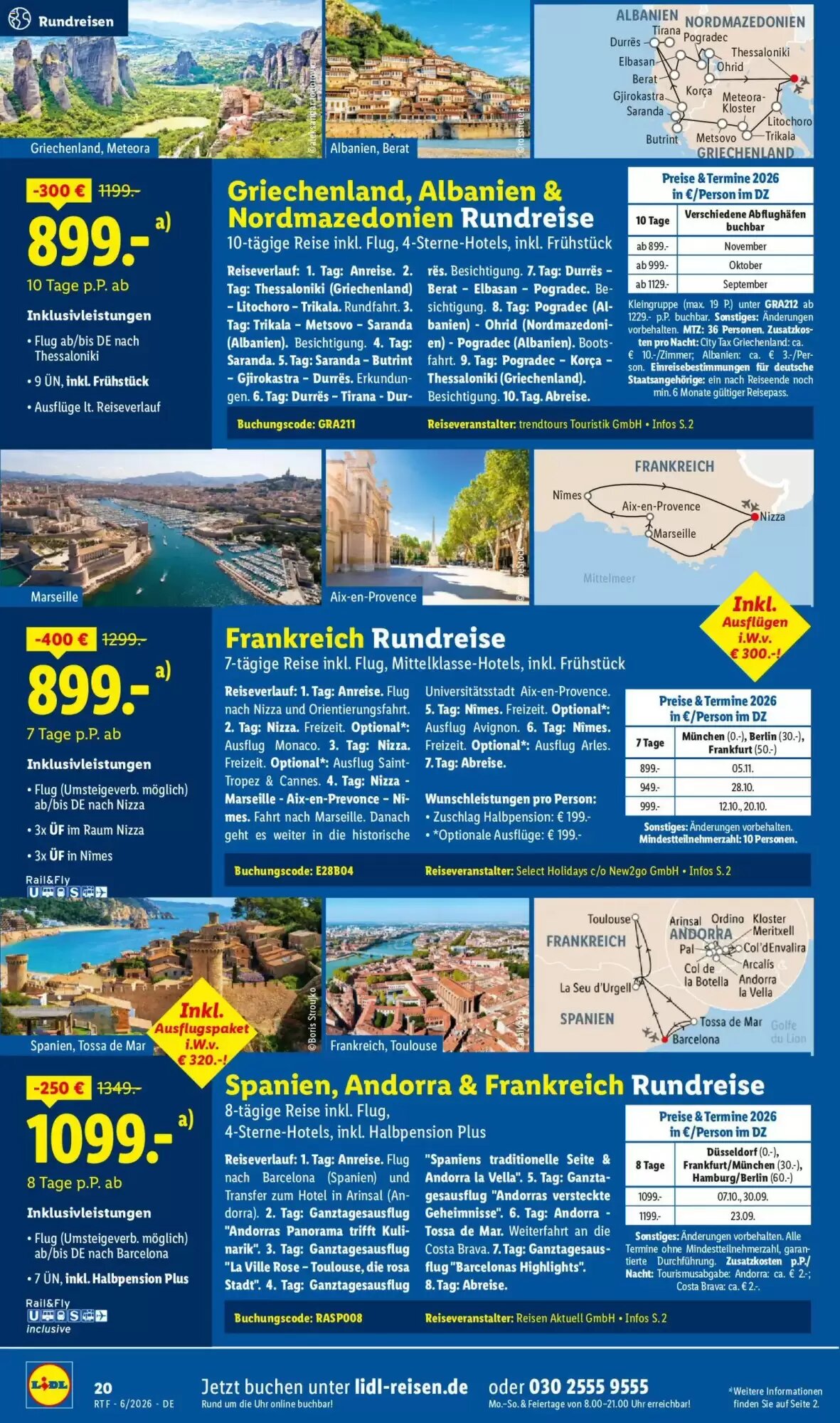 Lidl Reisen Prospekt (ab 13.06.2026) zum Blättern - Seite 20
