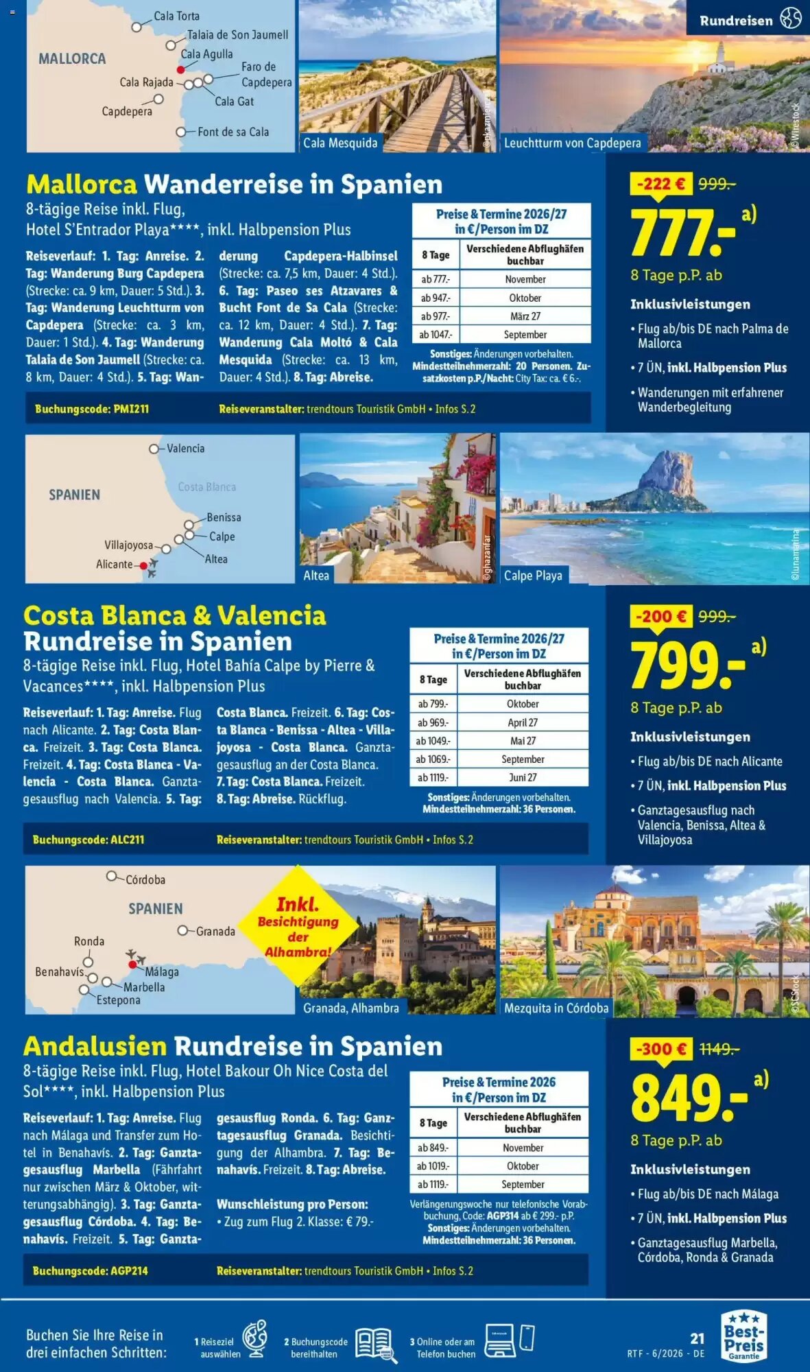 Lidl Reisen Prospekt (ab 13.06.2026) zum Blättern - Seite 21