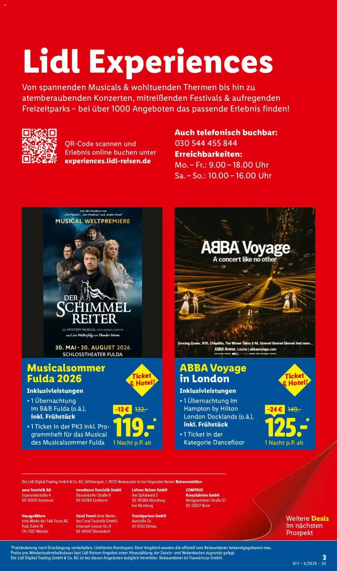 Lidl Reisen Prospekt (ab 13.06.2026) zum Blättern - Seite 3