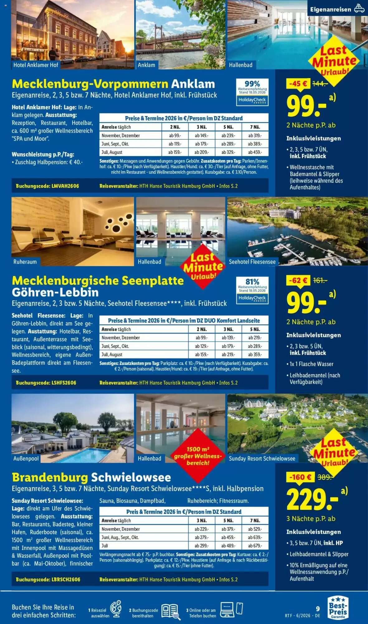 Lidl Reisen Prospekt (ab 13.06.2026) zum Blättern - Seite 9