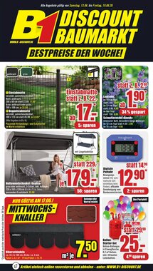 B1 Discount Baumarkt Prospekt (ab 13.06.2026) zum Blättern
