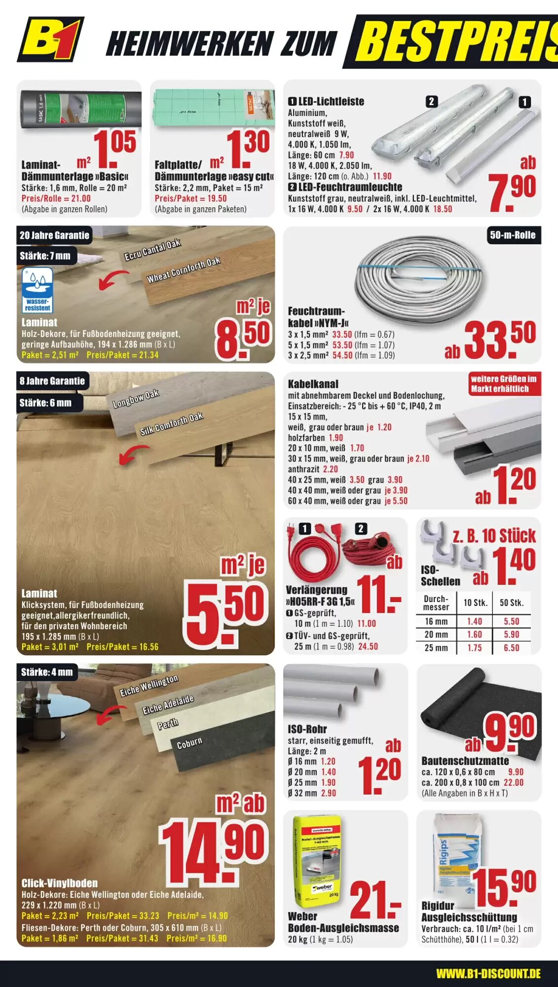 B1 Discount Baumarkt Prospekt (ab 13.06.2026) zum Blättern - Seite 6