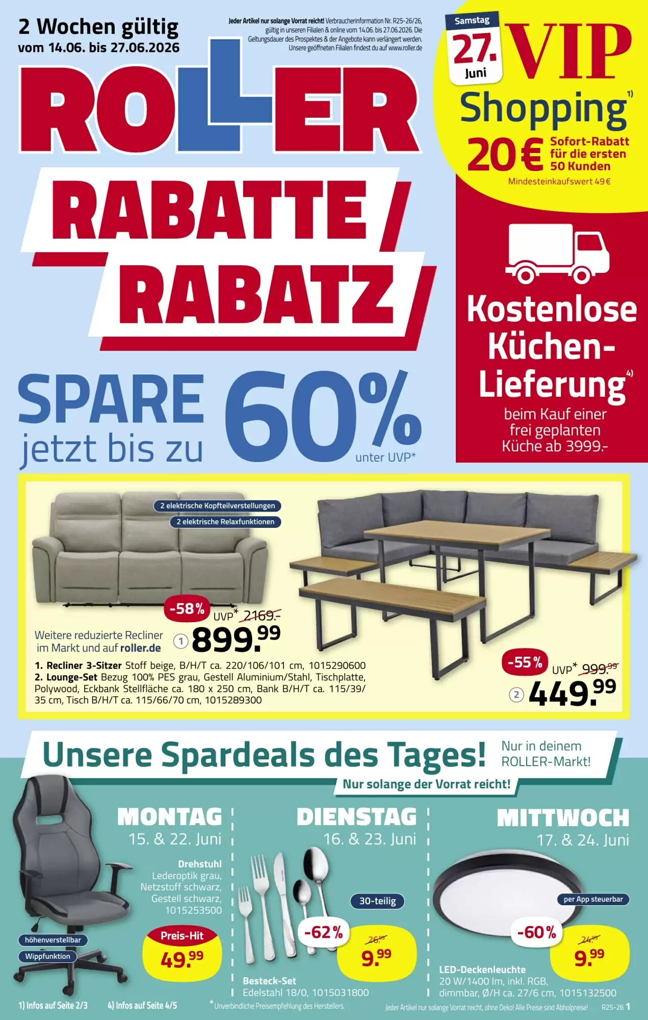 ROLLER Prospekt (ab 14.06.2026) zum Blättern - Seite 1