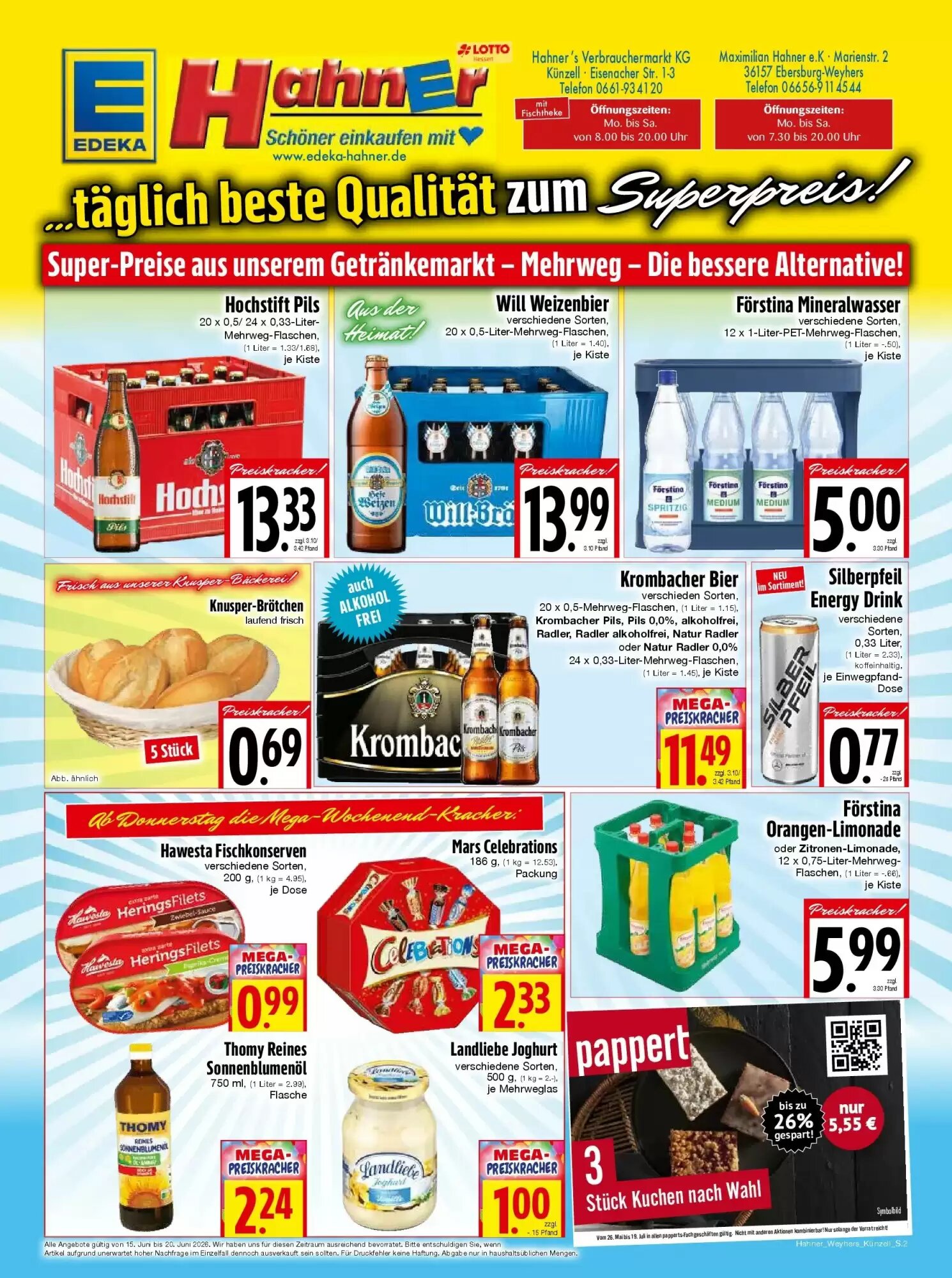 EDEKA Hahner Prospekt (ab 14.06.2026) zum Blättern - Seite 2