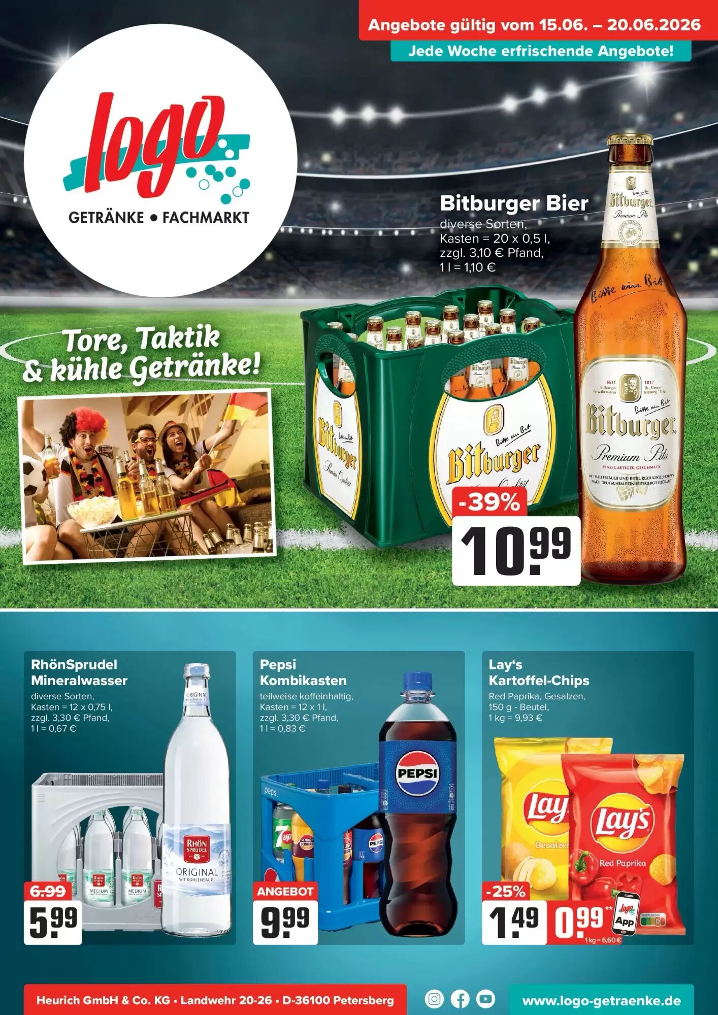 Logo Getränkemarkt Prospekt (ab 14.06.2026) zum Blättern - Seite 1