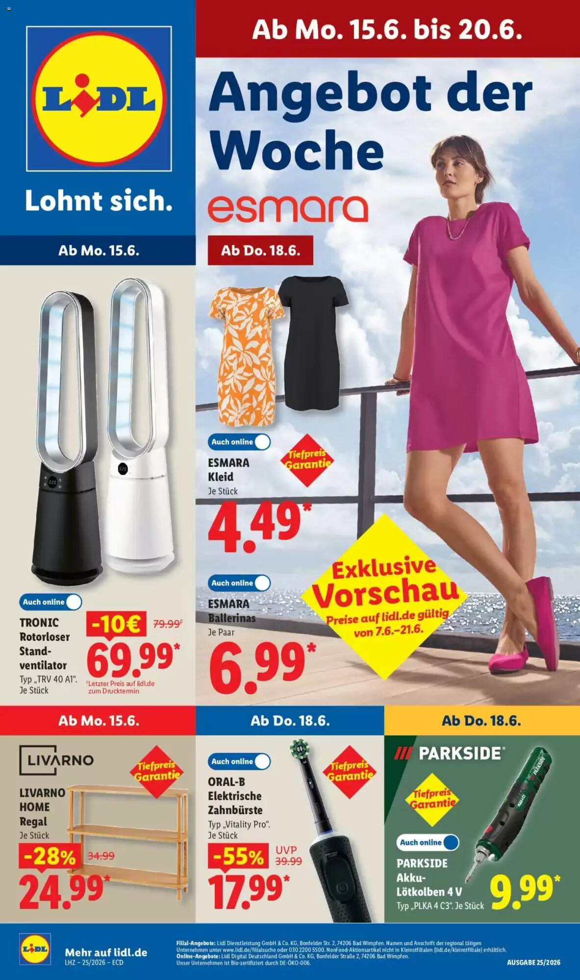 Lidl Prospekt (ab 15.06.2026) zum Blättern - Seite 1