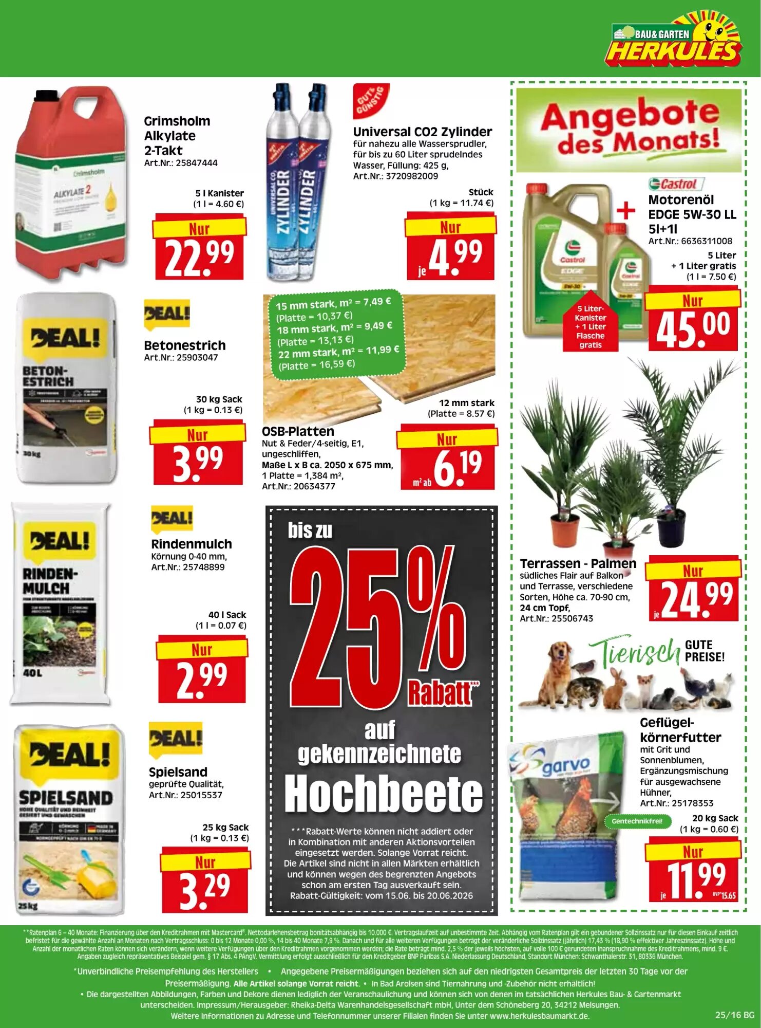 Herkules Baumarkt Prospekt (ab 15.06.2026) zum Blättern - Seite 16