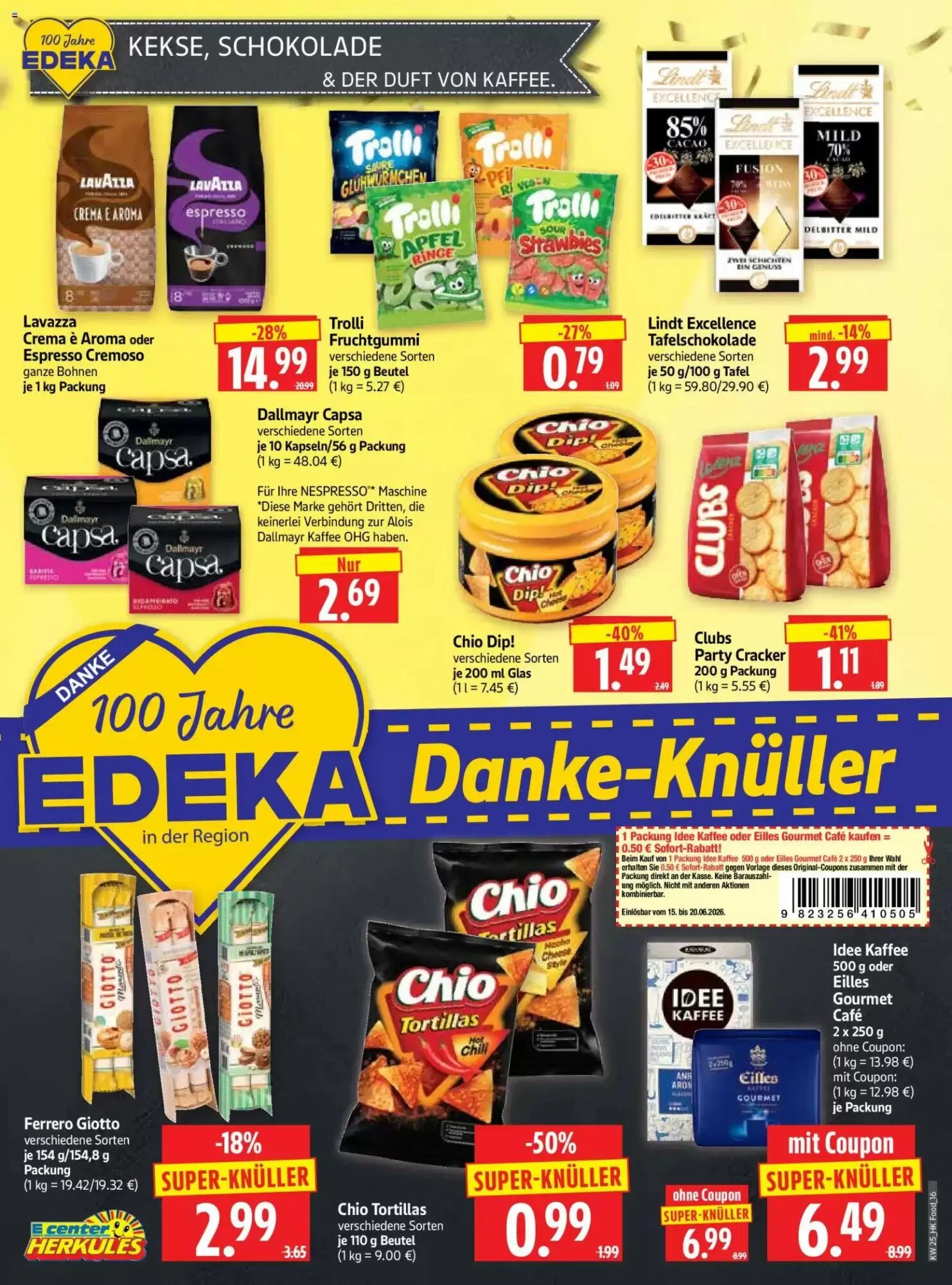 Edeka Herkules Prospekt (ab 15.06.2026) zum Blättern - Seite 16