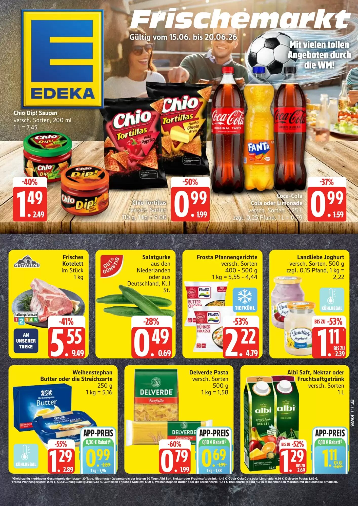 Edeka Frischemarkt Prospekt (ab 15.06.2026) zum Blättern - Seite 1
