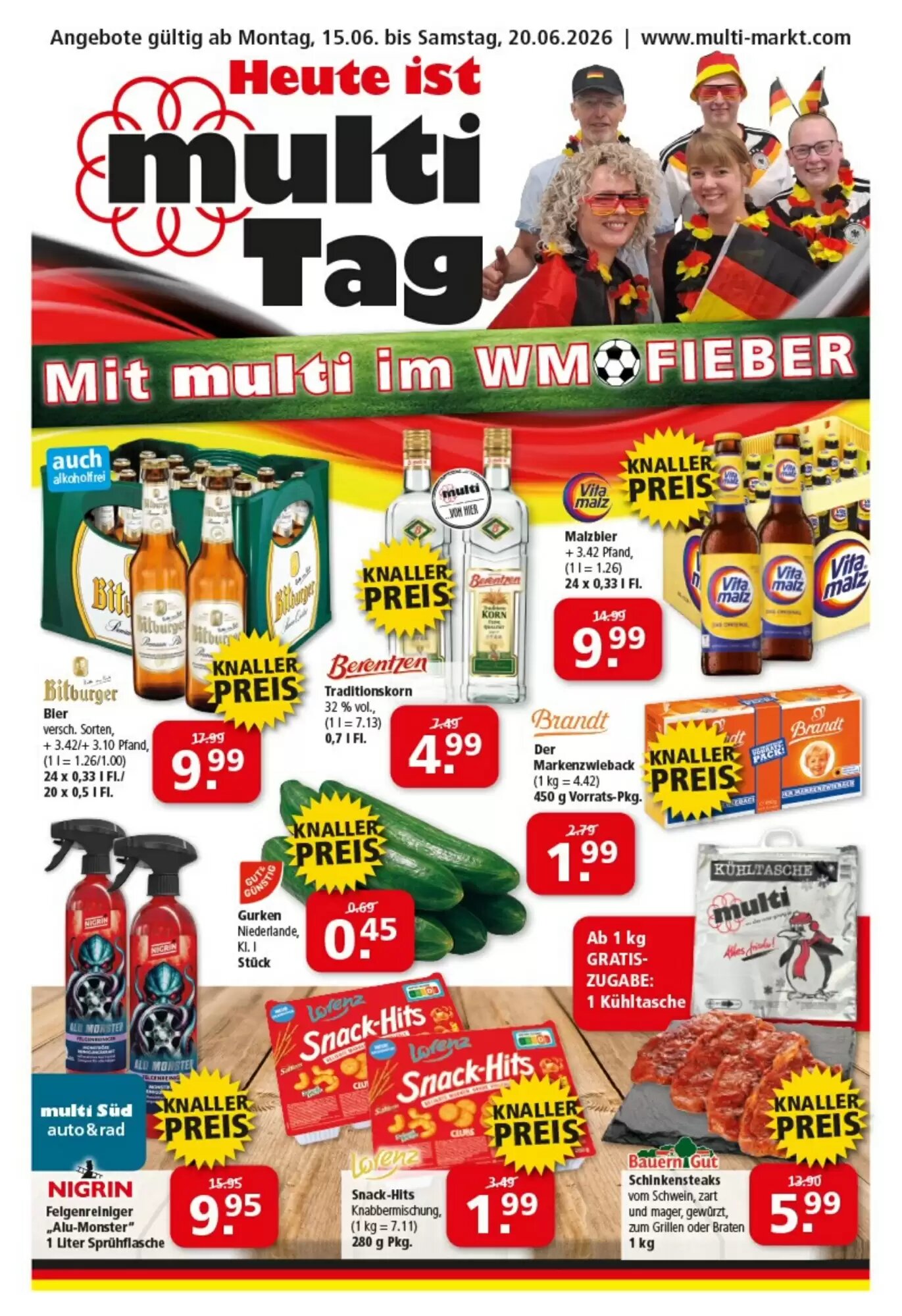 Multi Markt Prospekt (ab 15.06.2026) zum Blättern - Seite 1