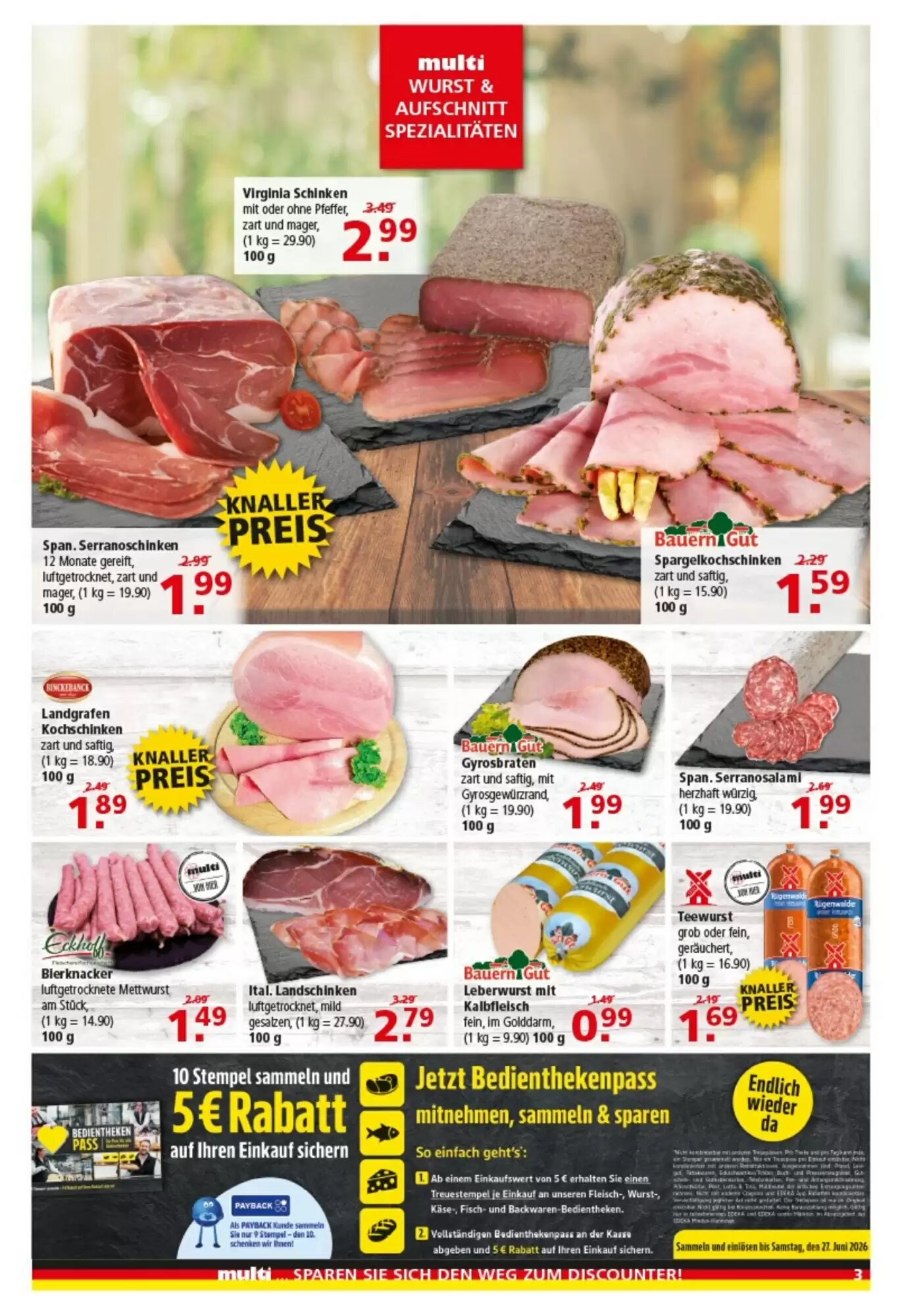 Multi Markt Prospekt (ab 15.06.2026) zum Blättern - Seite 3