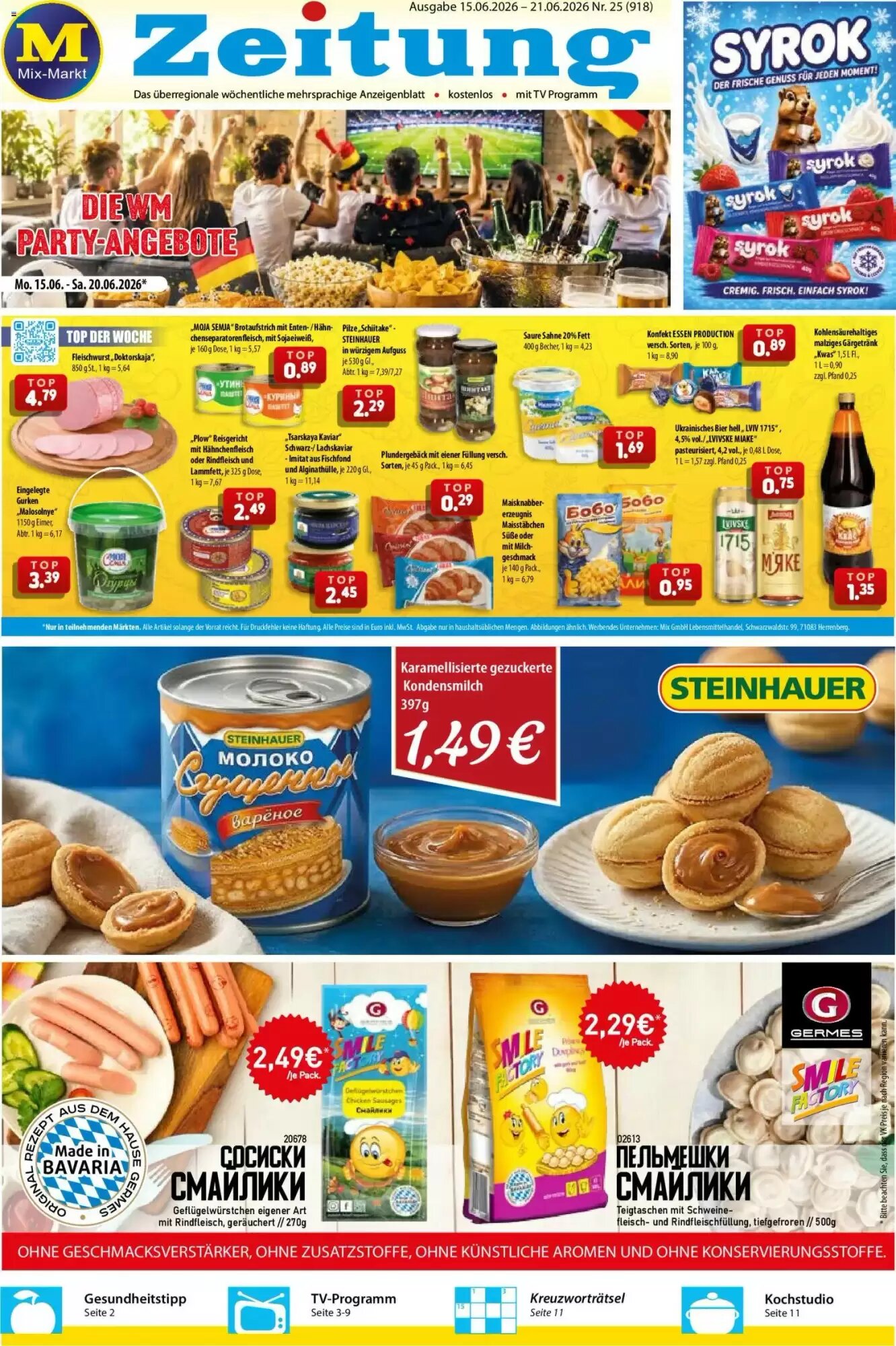 Mix Markt Prospekt (ab 15.06.2026) zum Blättern - Seite 1