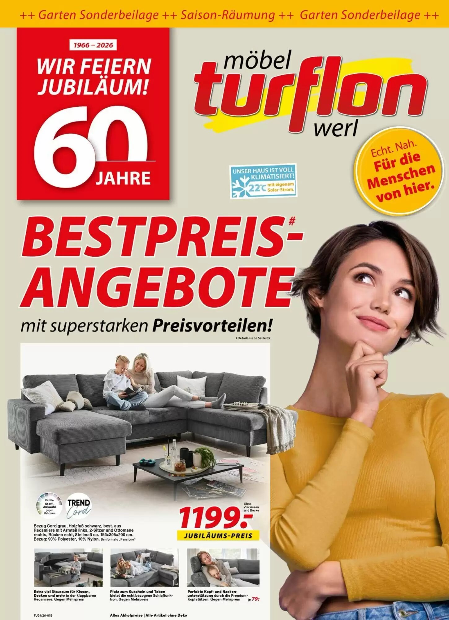 Möbel Turflon Prospekt (ab 16.06.2026) zum Blättern - Seite 1
