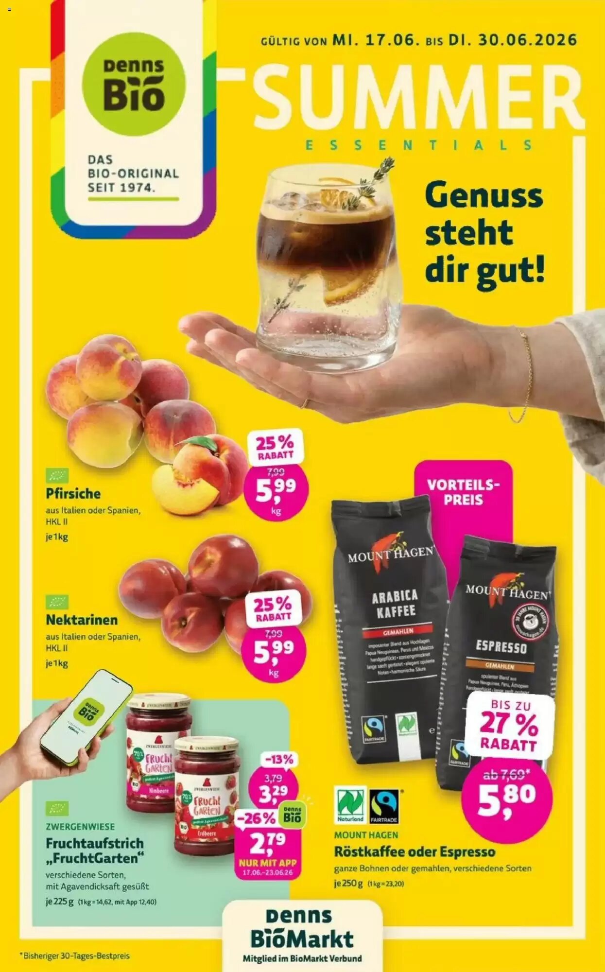Denns BioMarkt Prospekt (ab 17.06.2026) zum Blättern - Seite 1
