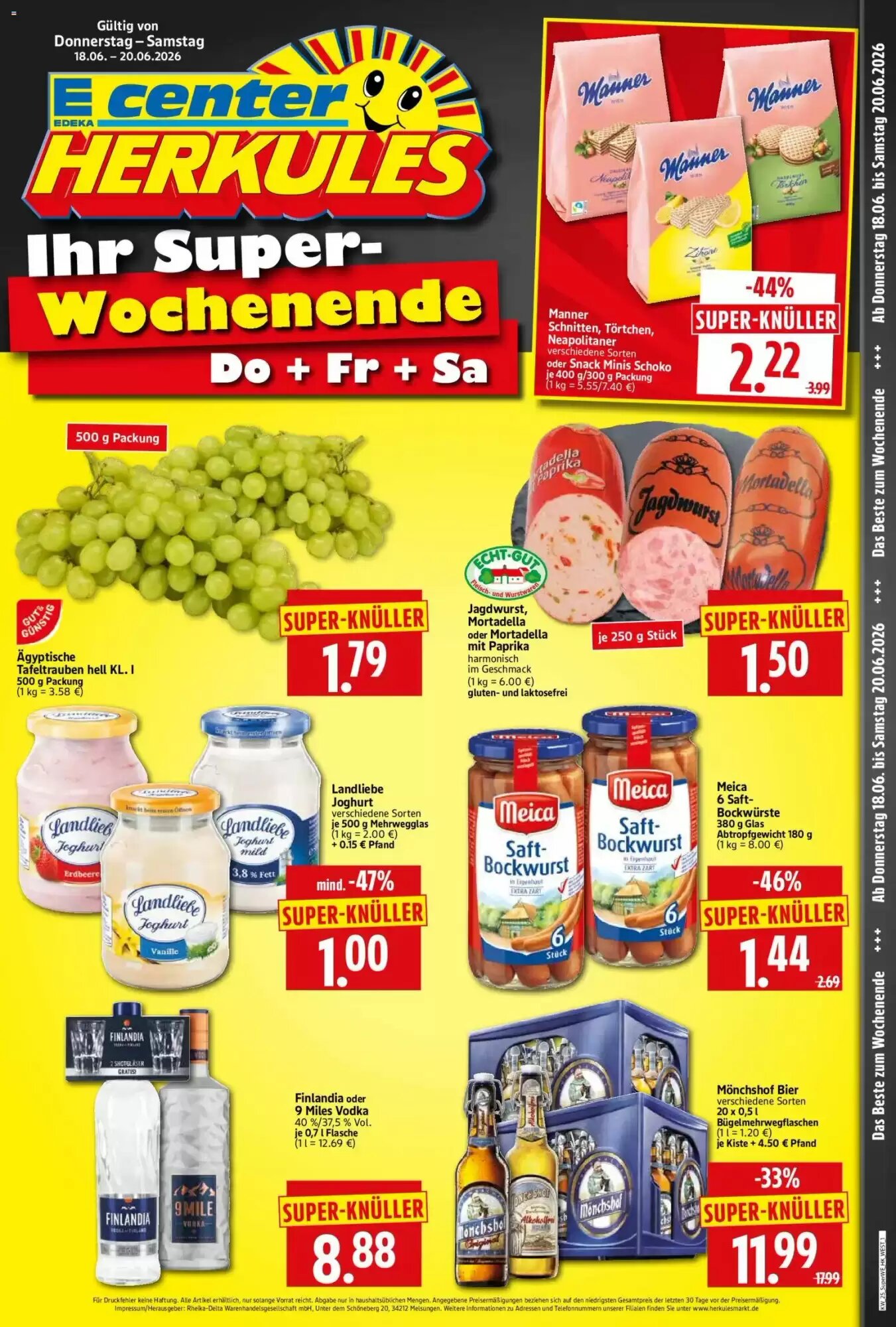 Edeka Herkules Prospekt (ab 18.06.2026) zum Blättern - Seite 1