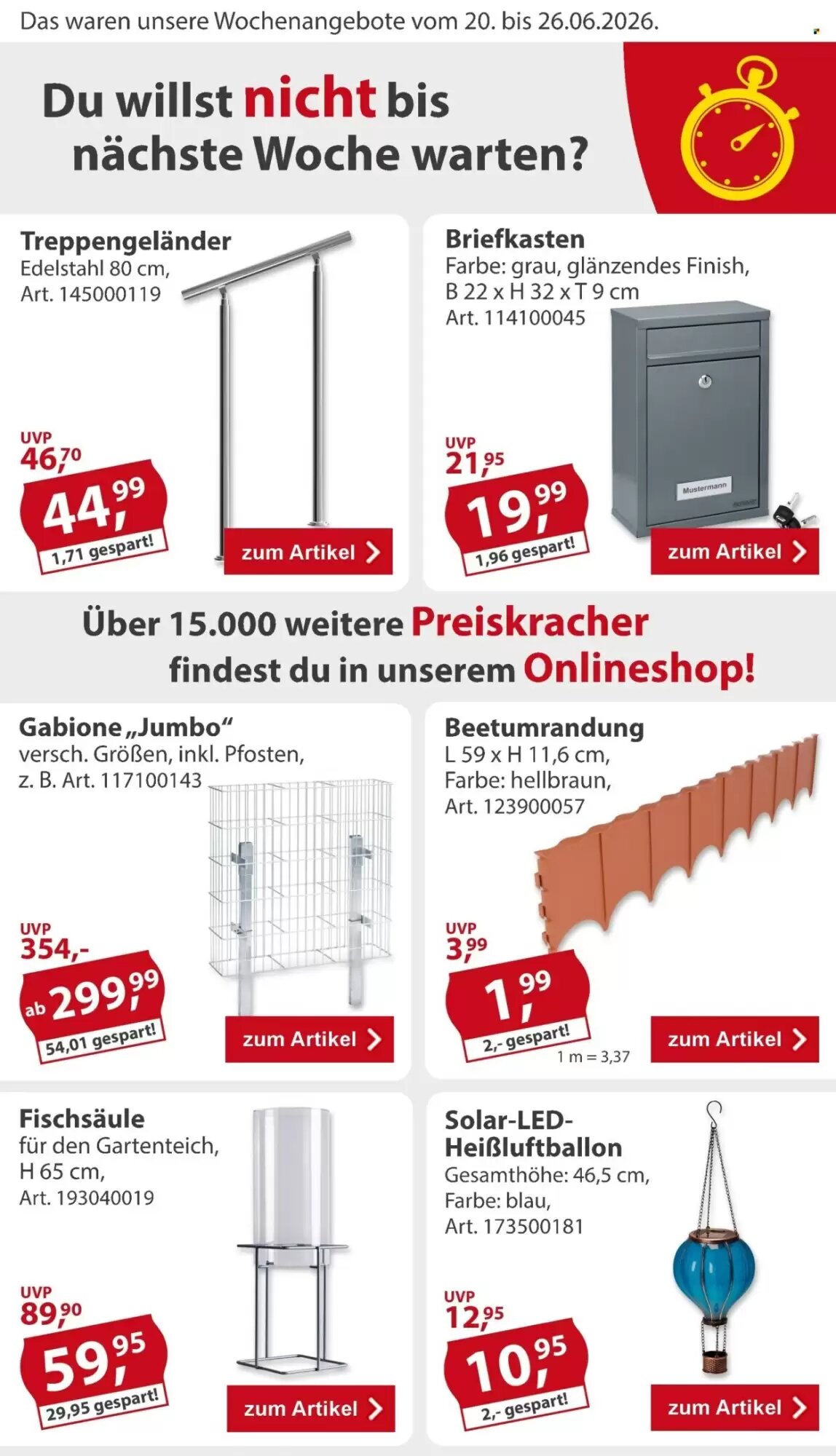 Sonderpreis Baumarkt Prospekt (ab 20.06.2026) zum Blättern - Seite 2