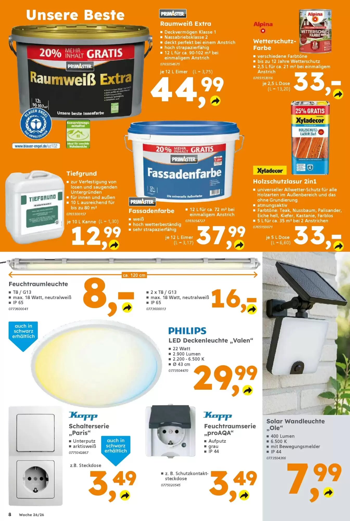 Globus Baumarkt Prospekt (ab 21.06.2026) zum Blättern - Seite 8