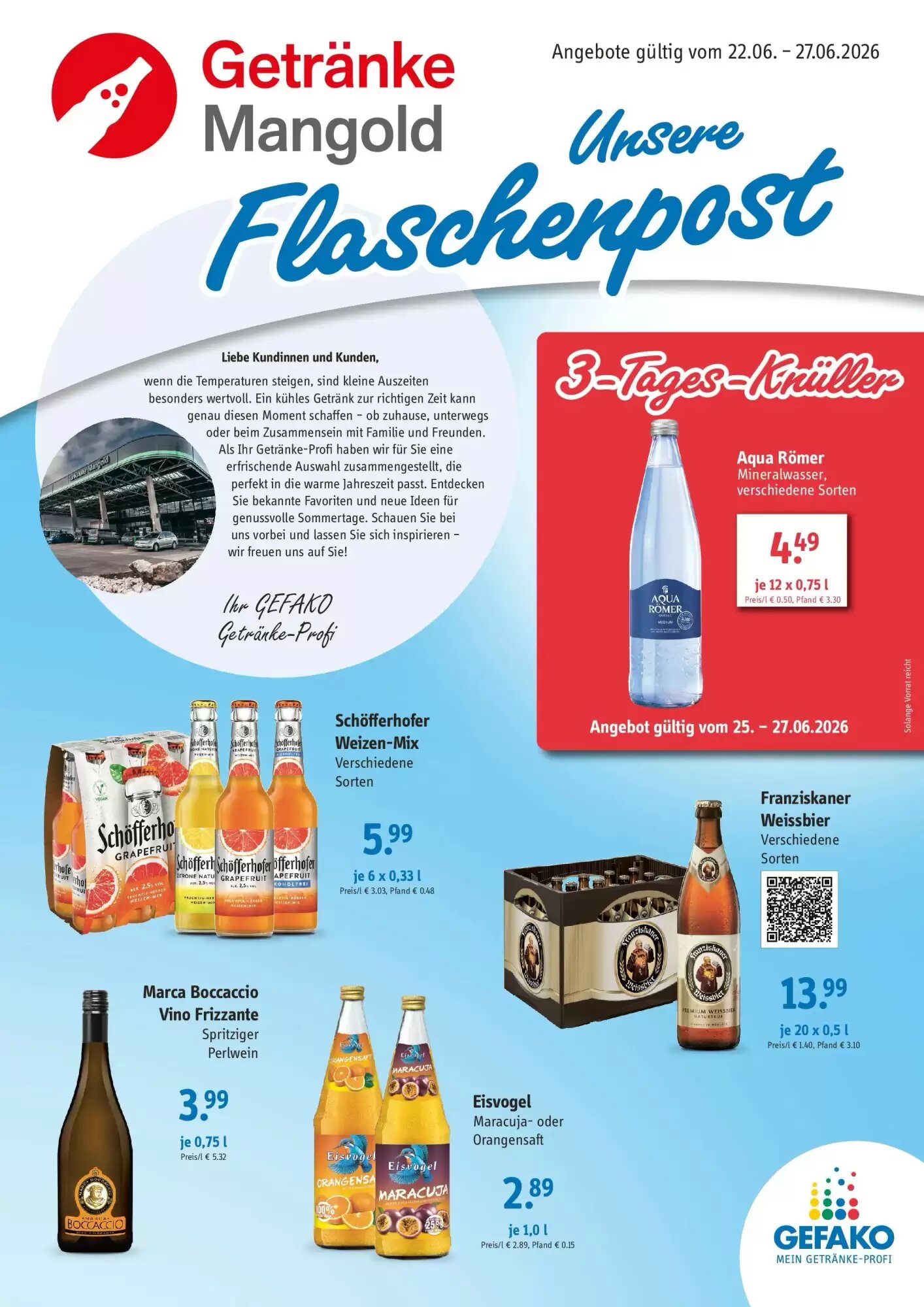 Gefako Prospekt (ab 21.06.2026) zum Blättern - Seite 1