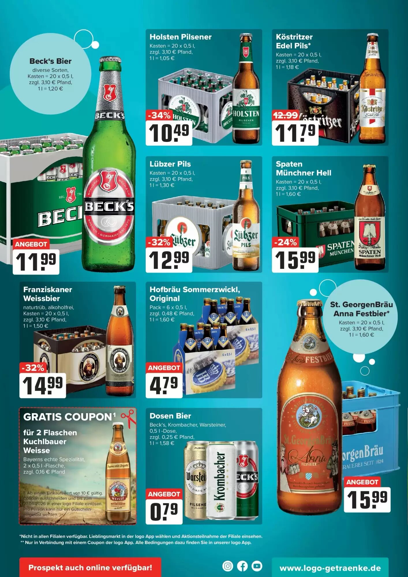 Logo Getränkemarkt Prospekt (ab 21.06.2026) zum Blättern - Seite 2