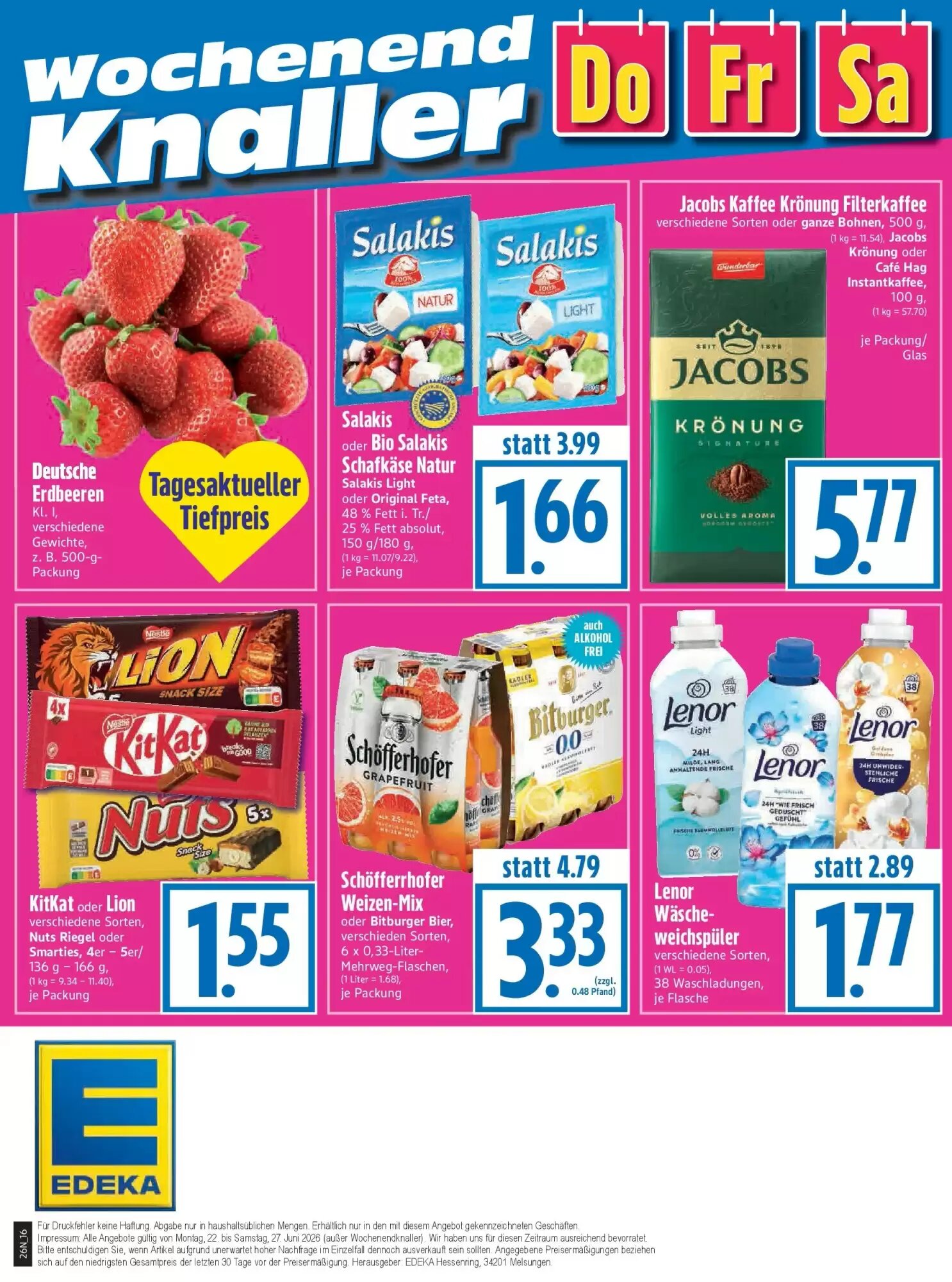 EDEKA Hahner Prospekt (ab 21.06.2026) zum Blättern - Seite 18